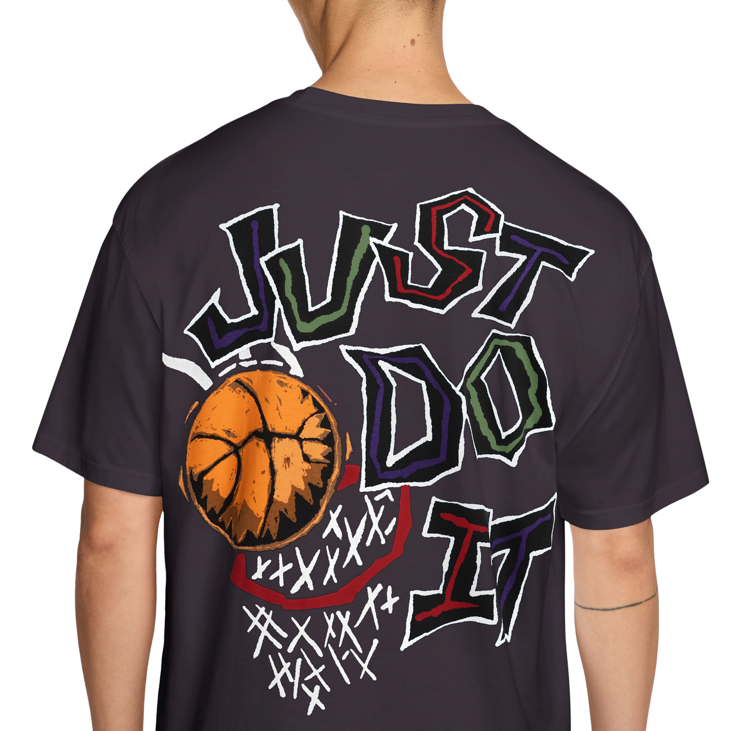 Nike M90 Summit Just Do It Basketball T-Shirt - Men's - Black/White