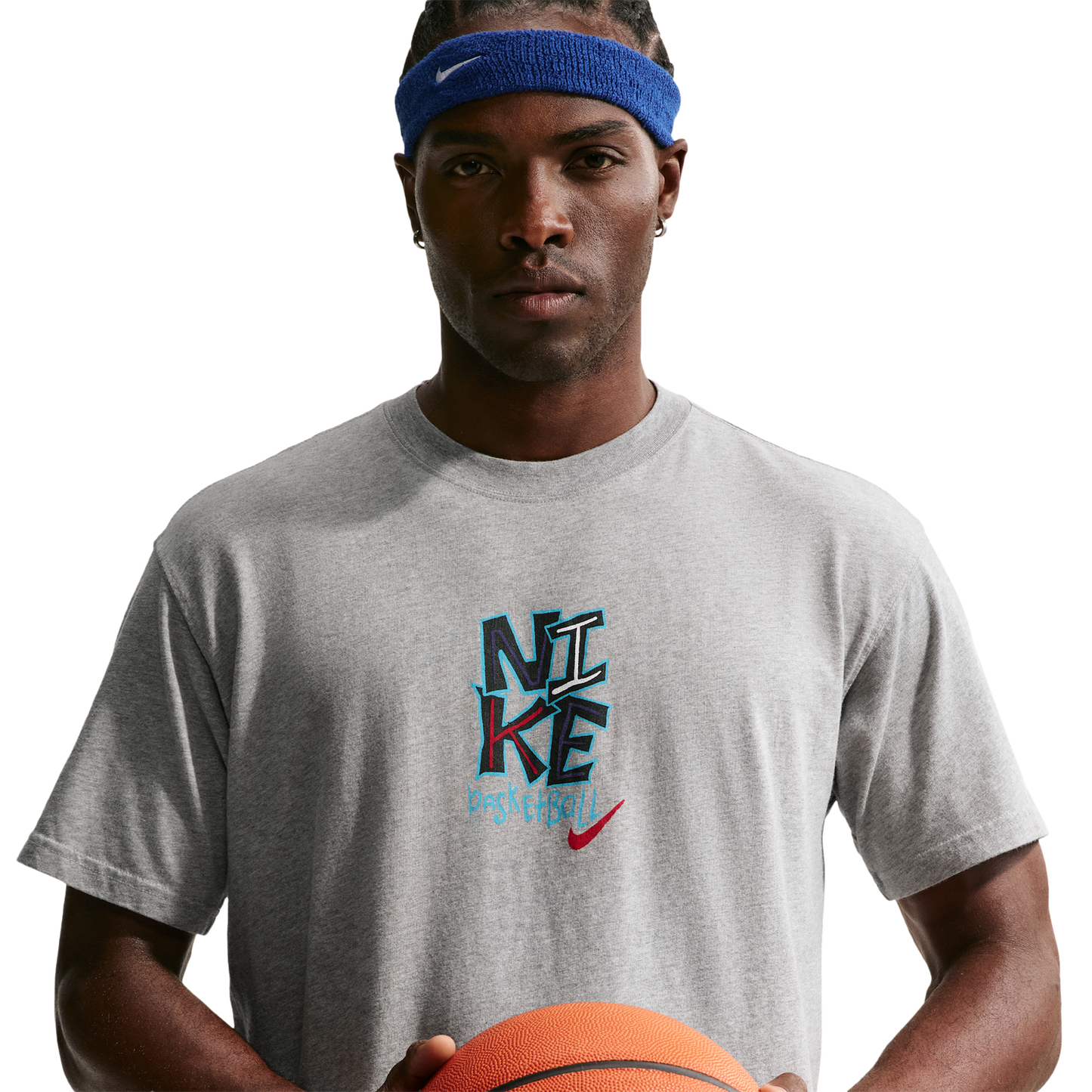 Nike M90 Summit Just Do It Basketball T-Shirt - Men's - Dk Grey Heather