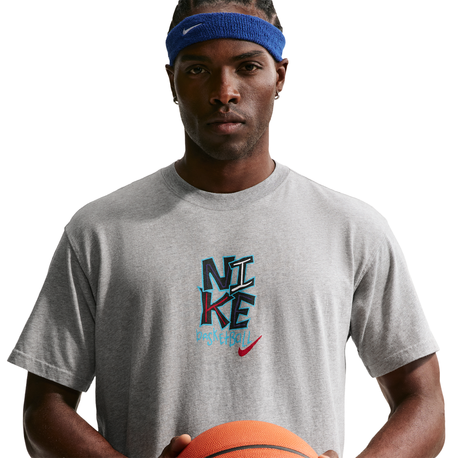 Nike M90 Summit Just Do It Basketball T-Shirt - Men's - Dk Grey Heather