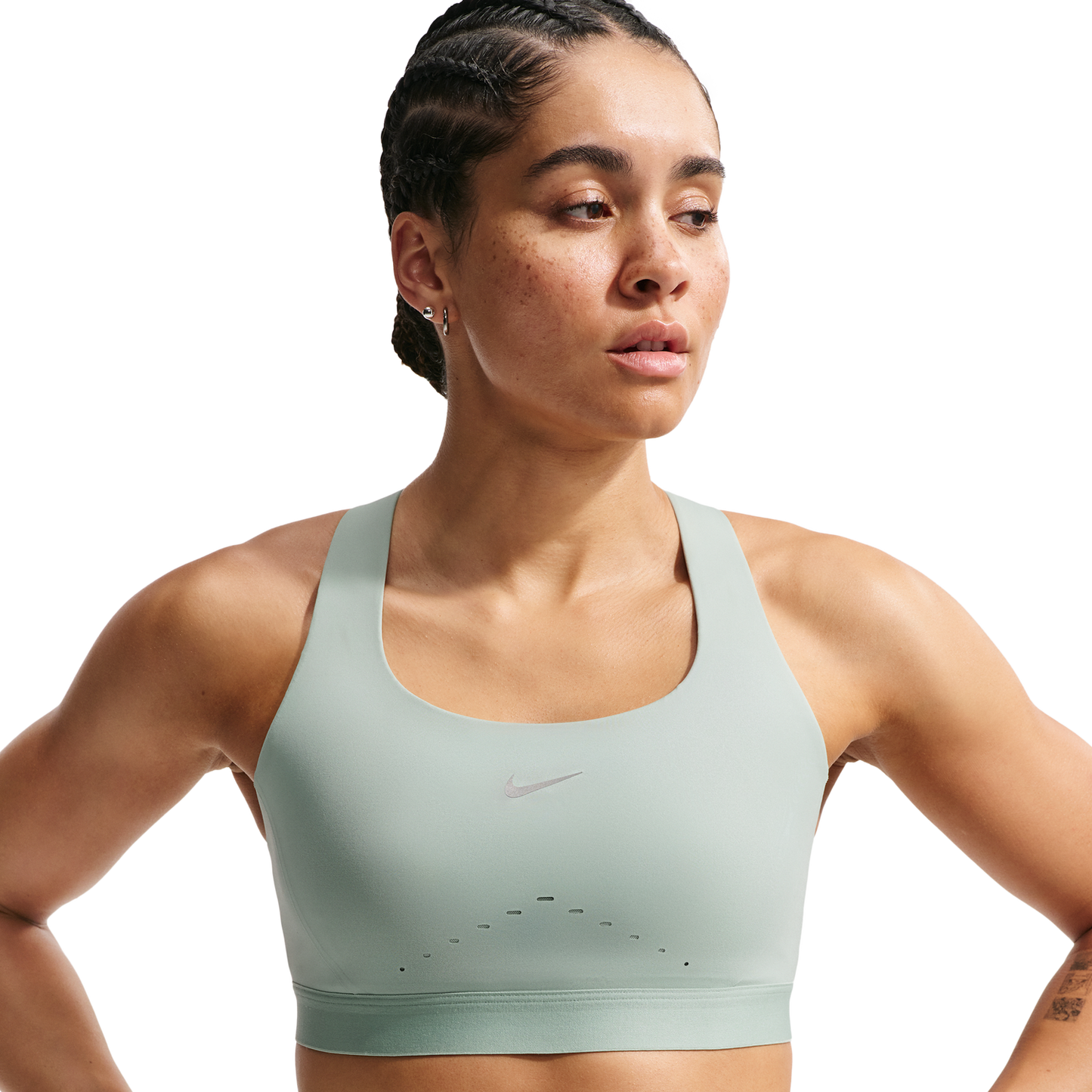 Nike Swift High Support Bra - Women's - Steam/Reflective Silv