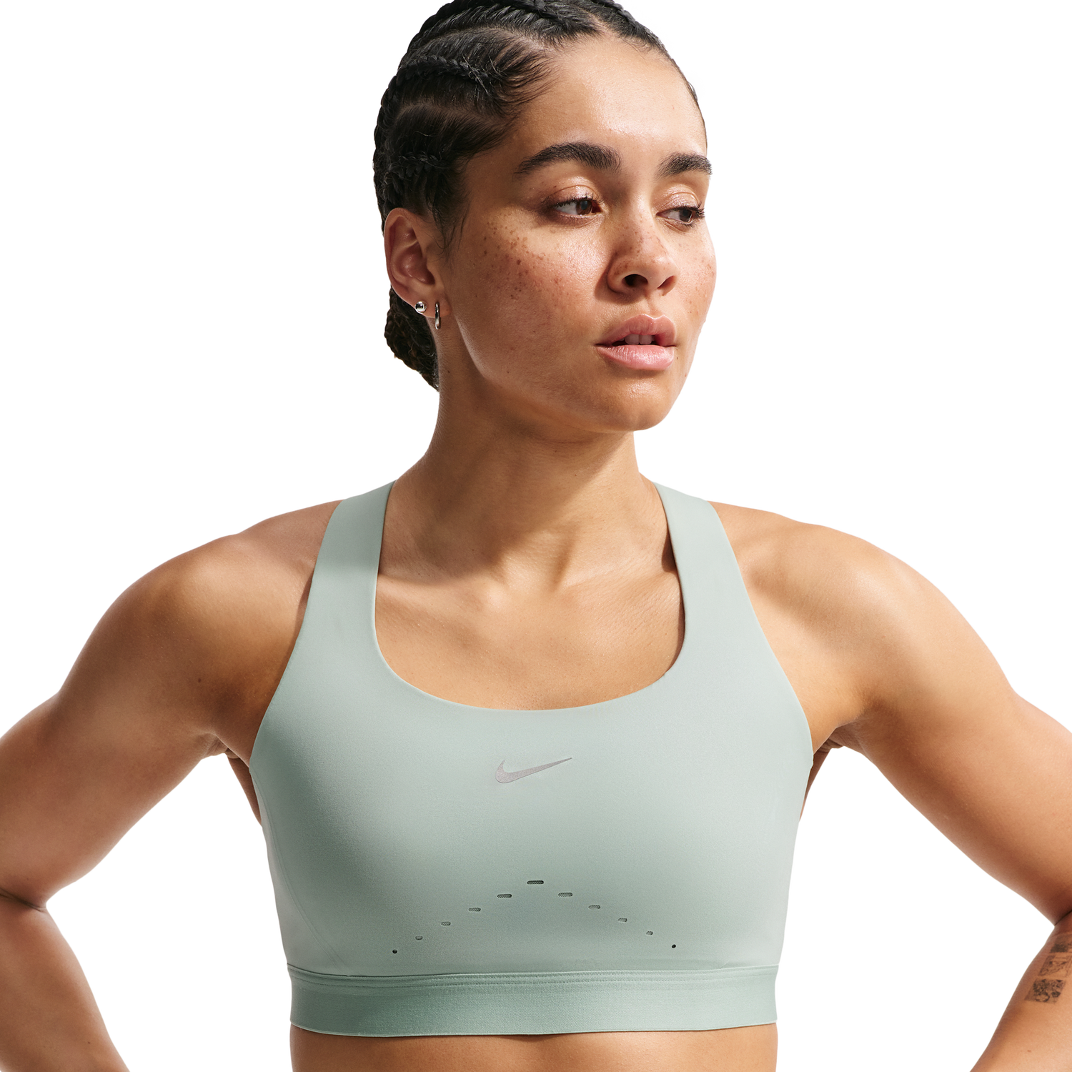 Nike Swift High Support Bra - Women's - Steam/Reflective Silv
