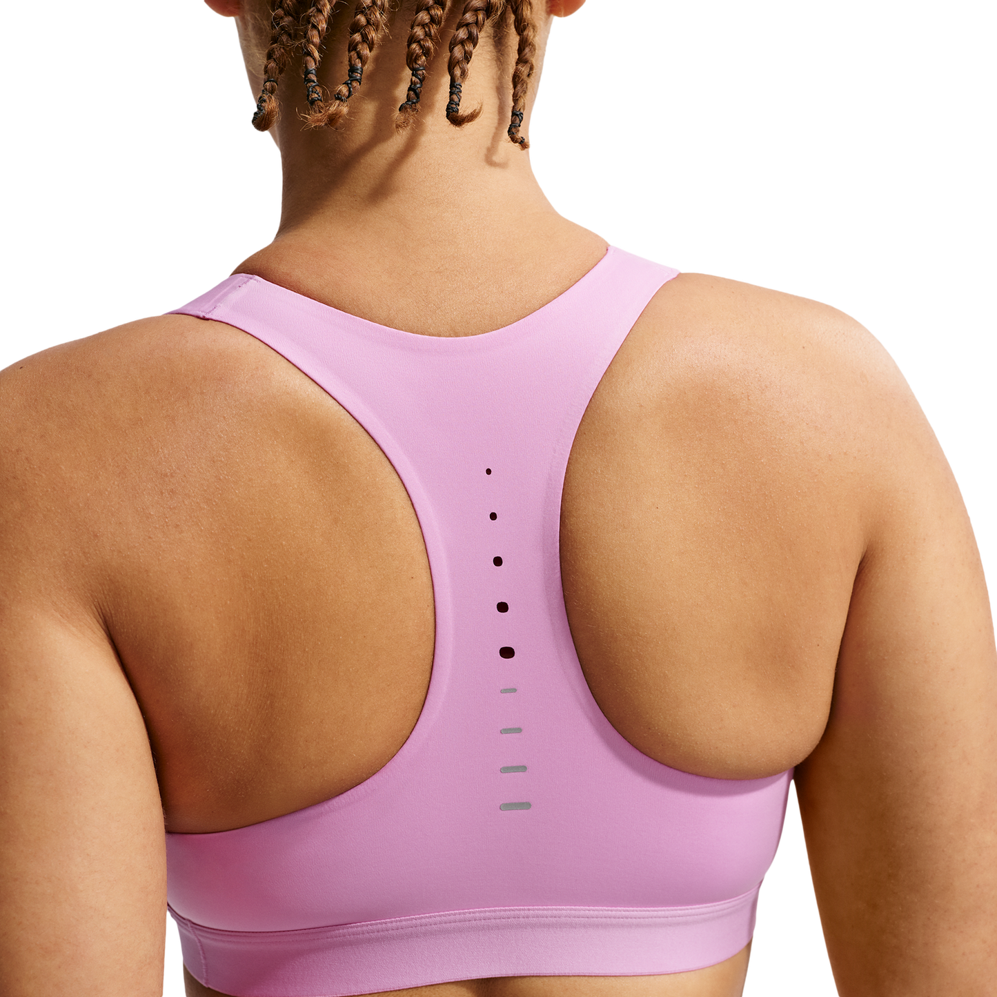 Nike Swift High Support Bra - Women's - Reflective Silv/Lt Magenta