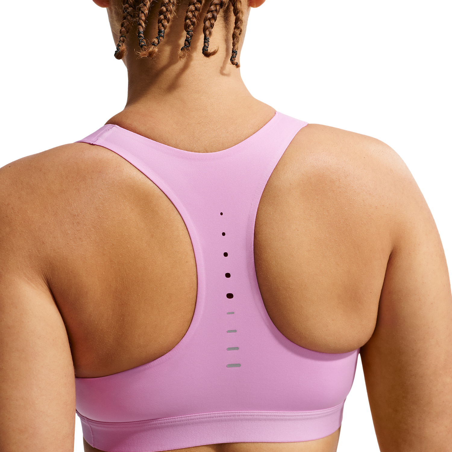 Nike Swift High Support Bra - Women's - Reflective Silv/Lt Magenta
