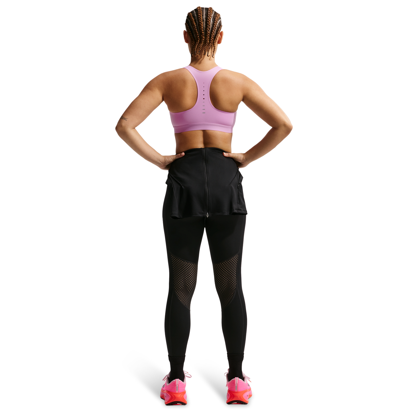 Nike Swift High Support Bra - Women's - Reflective Silv/Lt Magenta