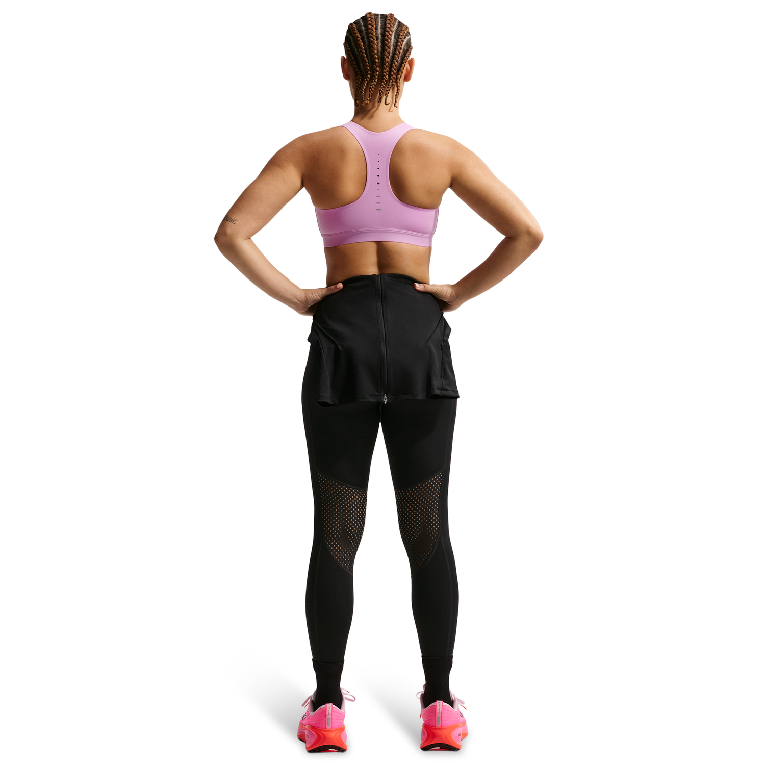 Nike Swift High Support Bra - Women's - Reflective Silv/Lt Magenta