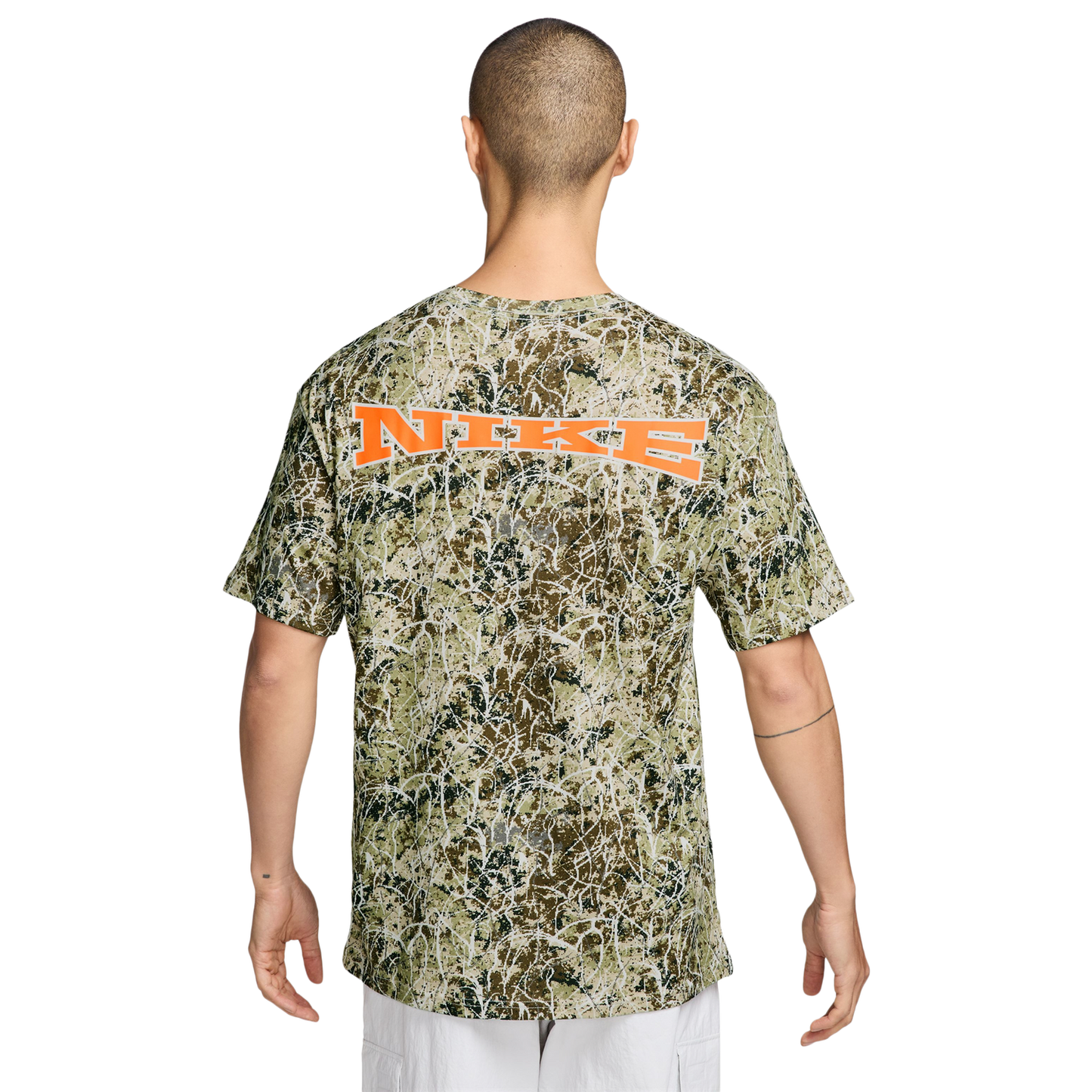 Nike NSW  LSE Camo T-Shirt - Men's - Olive/Tan
