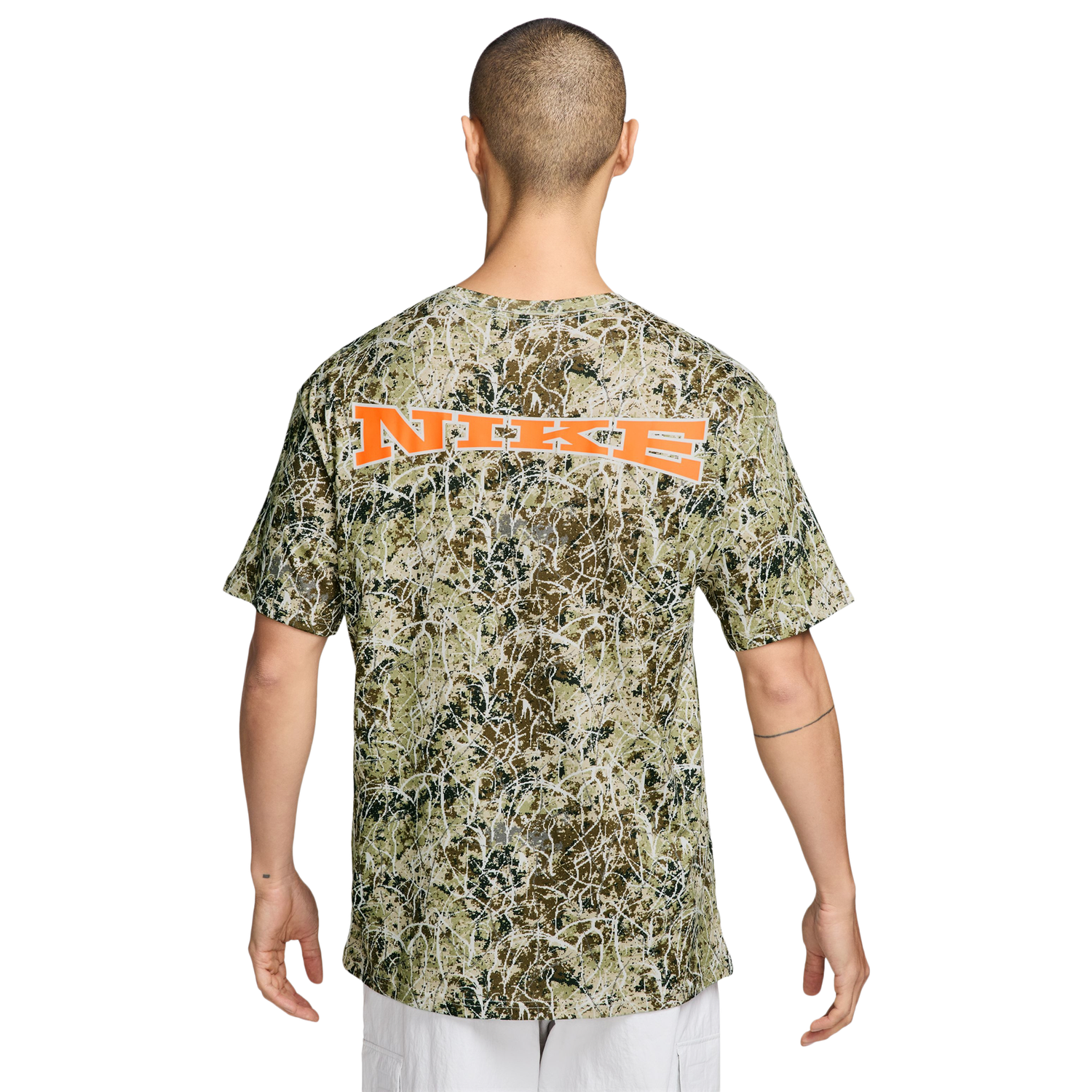 Nike NSW  LSE Camo T-Shirt - Men's - Olive/Tan