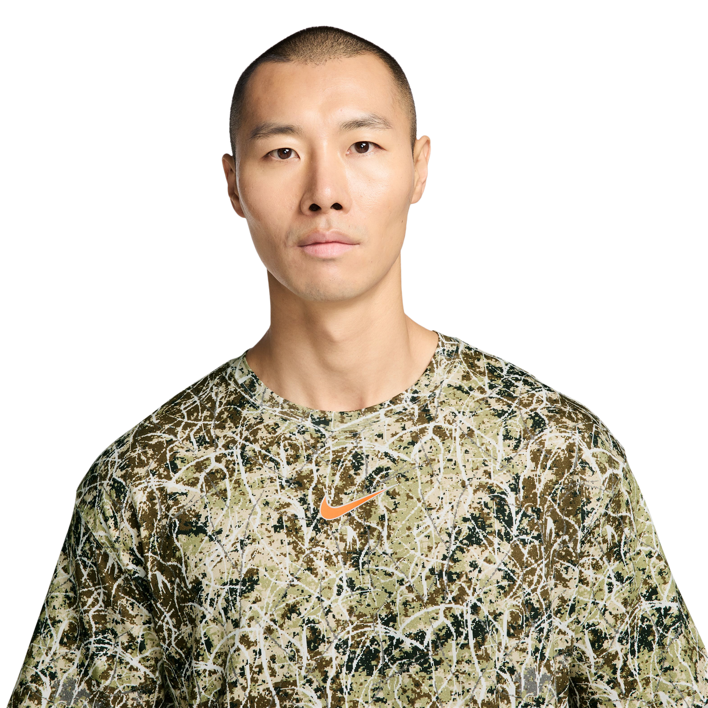 Nike NSW  LSE Camo T-Shirt - Men's - Olive/Tan