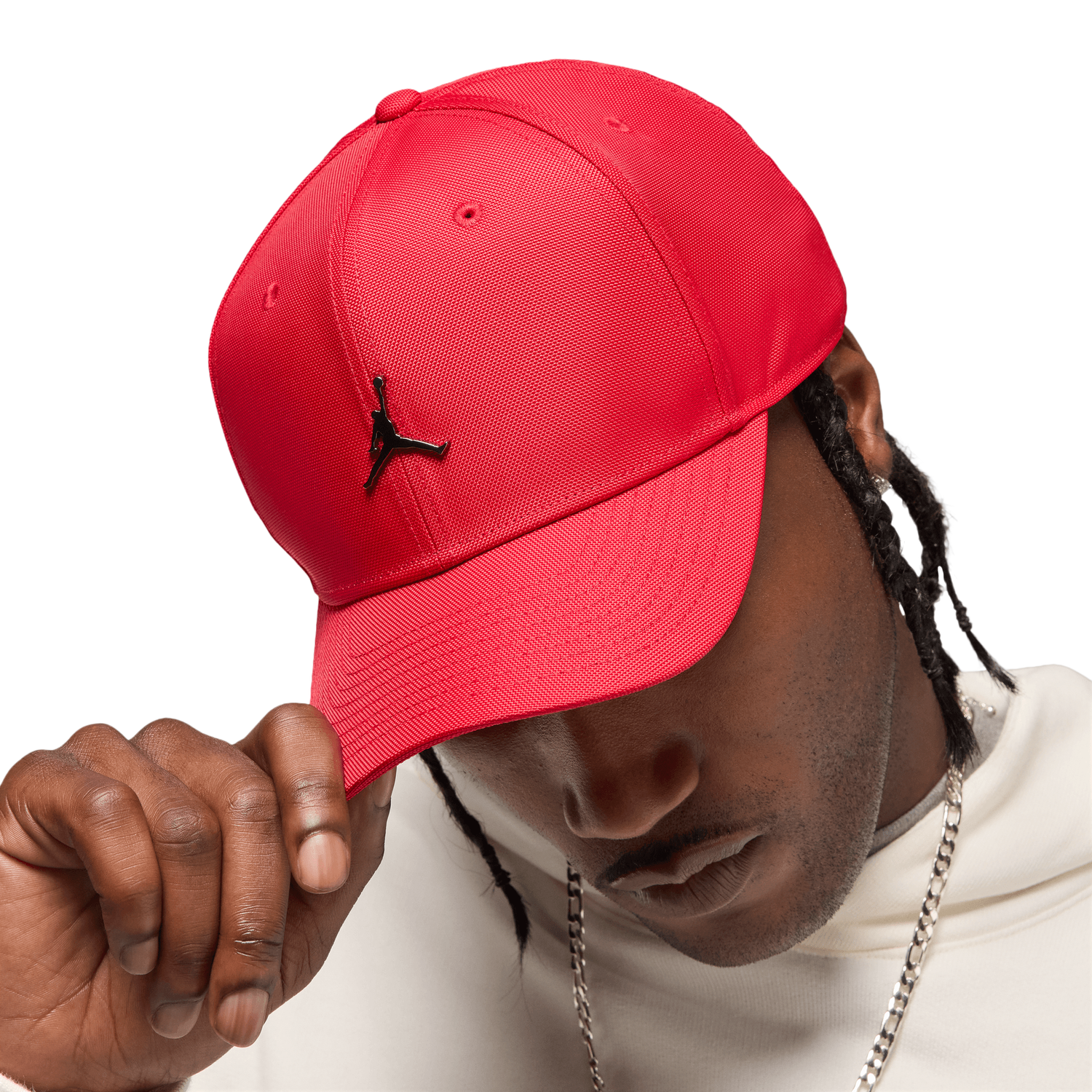 Jordan Jumpman Metal Rise Cap - Men's - Grey/Red