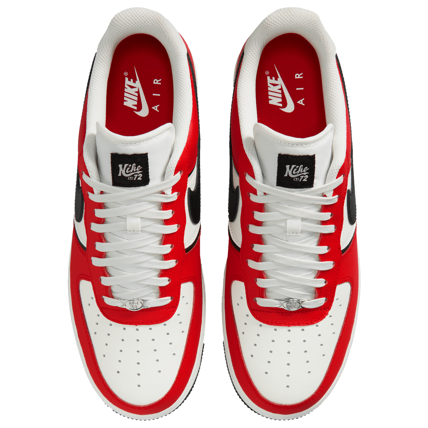 Nike Air Force 1 '07 LV8 - Men's - Red/Black/Silver