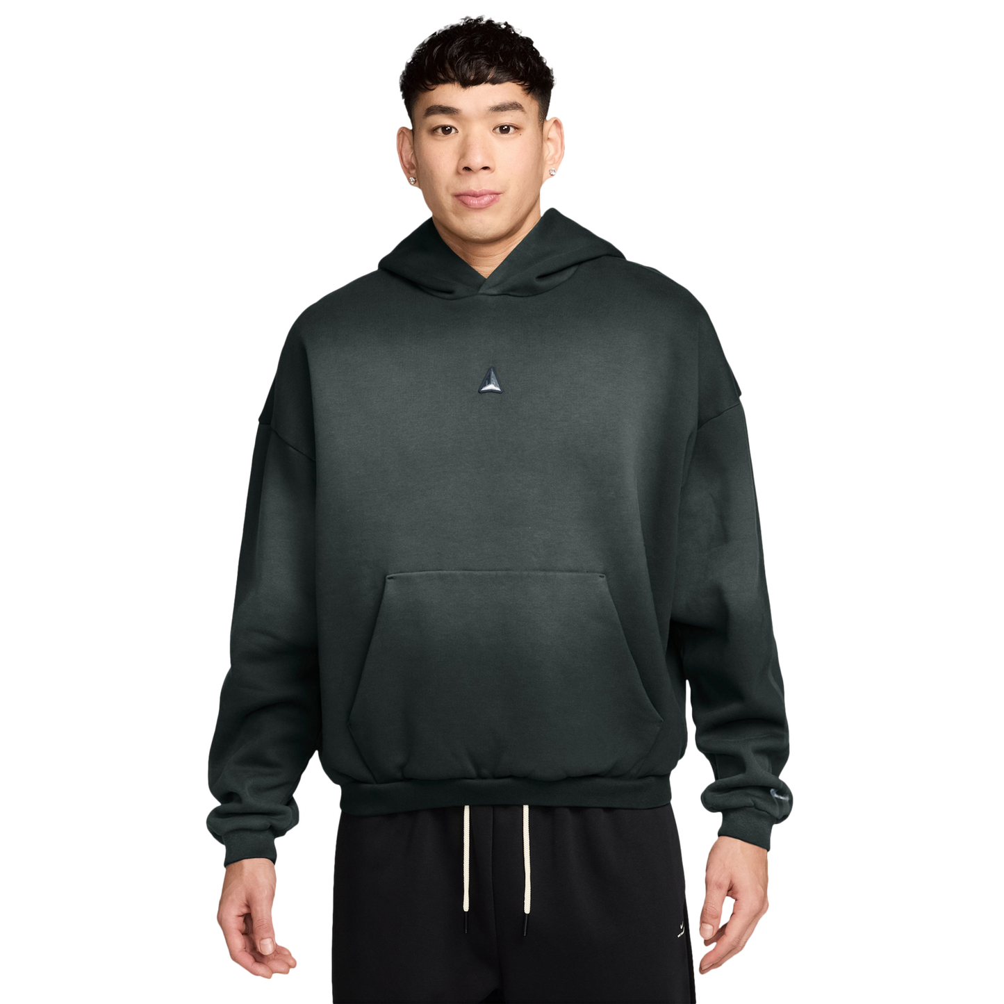 Nike Fleece Pullover Hoodie - Men's - Silver/Black