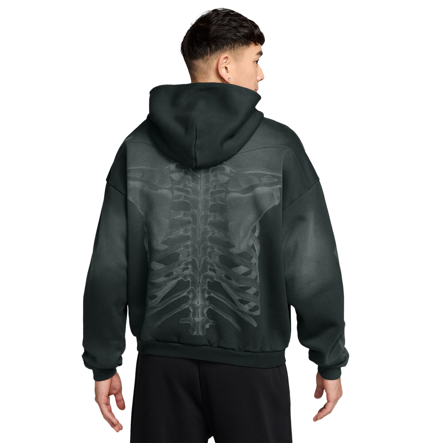Nike Fleece Pullover Hoodie - Men's - Silver/Black
