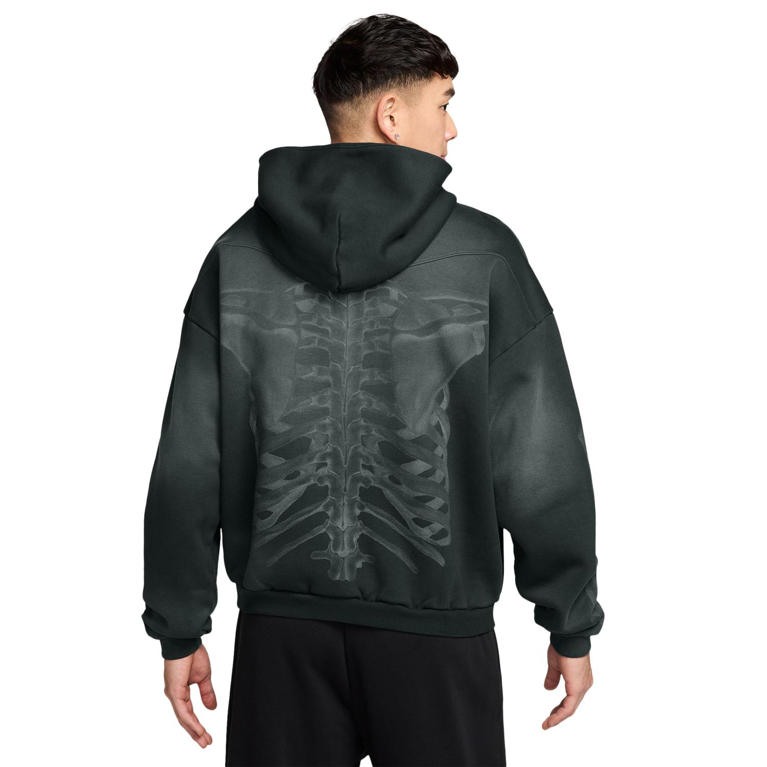 Nike Fleece Pullover Hoodie - Men's - Silver/Black
