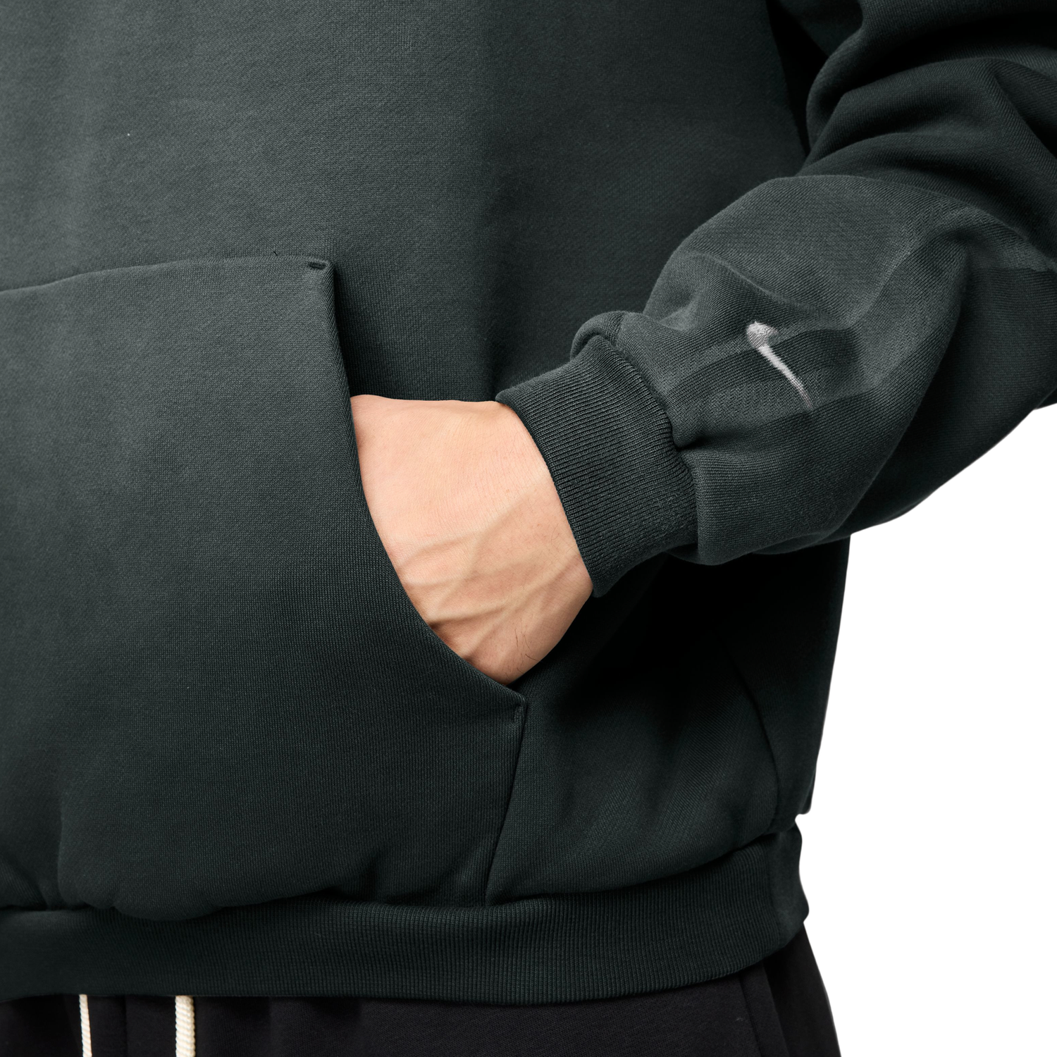 Nike Fleece Pullover Hoodie - Men's - Silver/Black