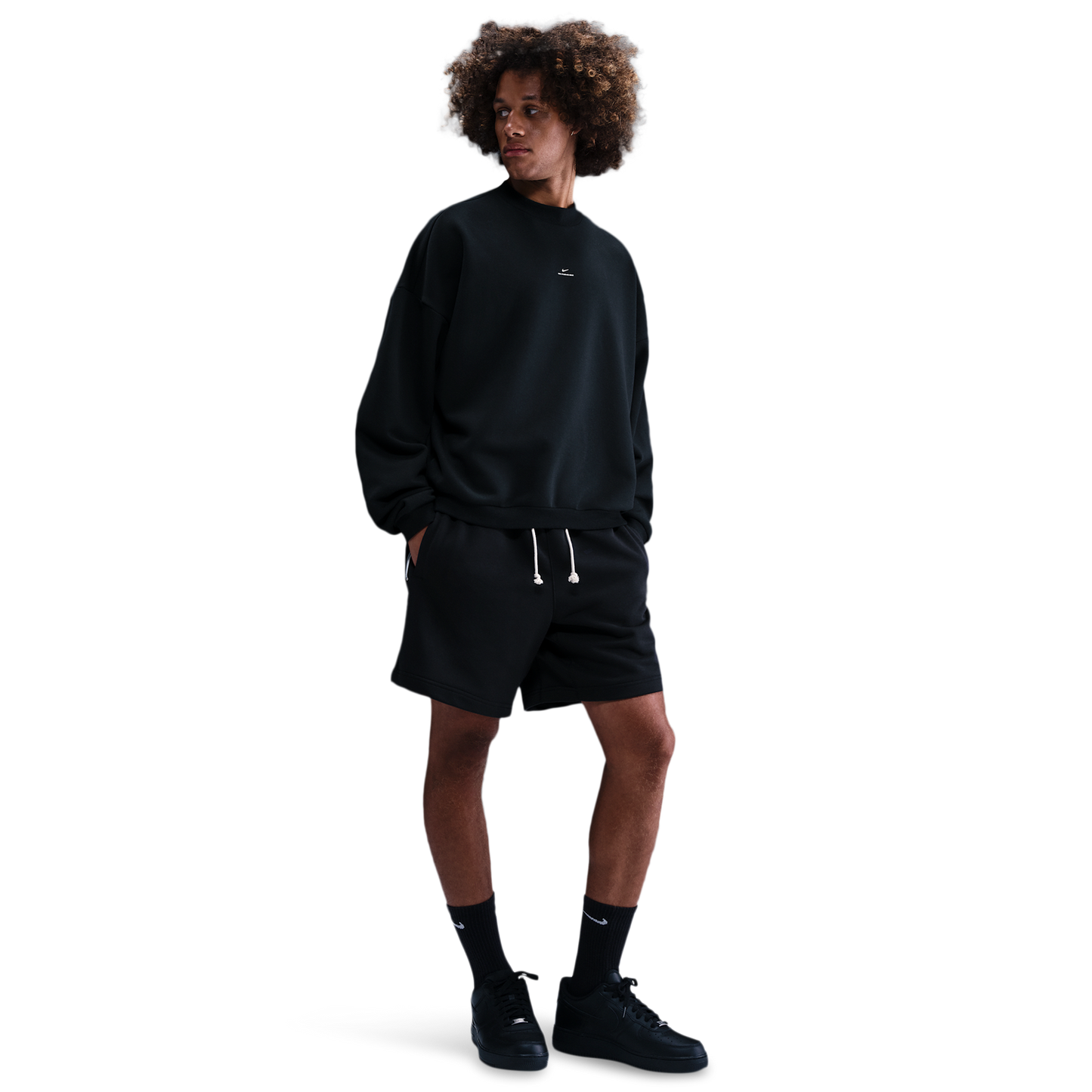 Nike TF SI Brush Crew - Men's - Black/Pale Ivory