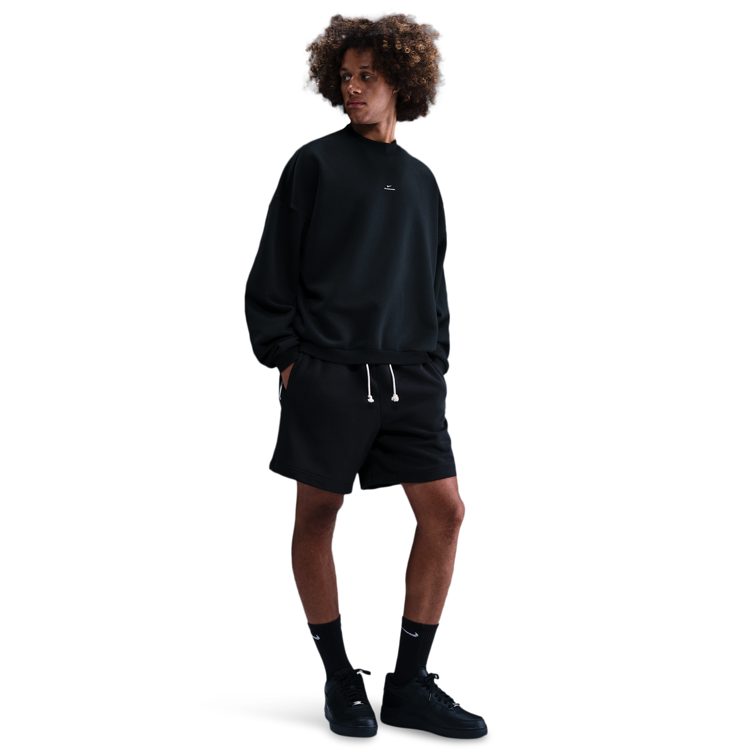 Nike TF SI Brush Crew - Men's - Black/Pale Ivory