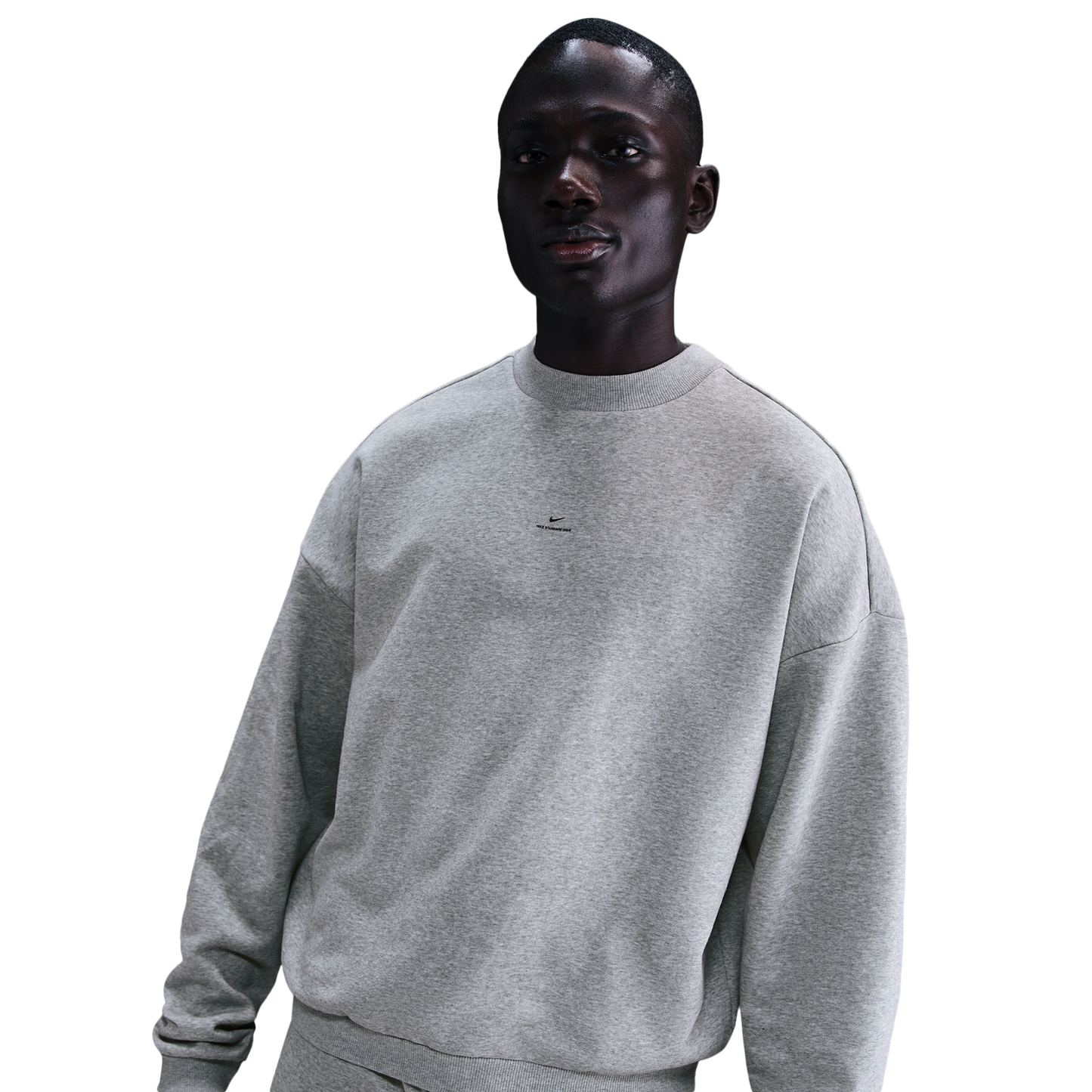 Nike TF SI Brush Crew - Men's - Dk Grey Heather/Black