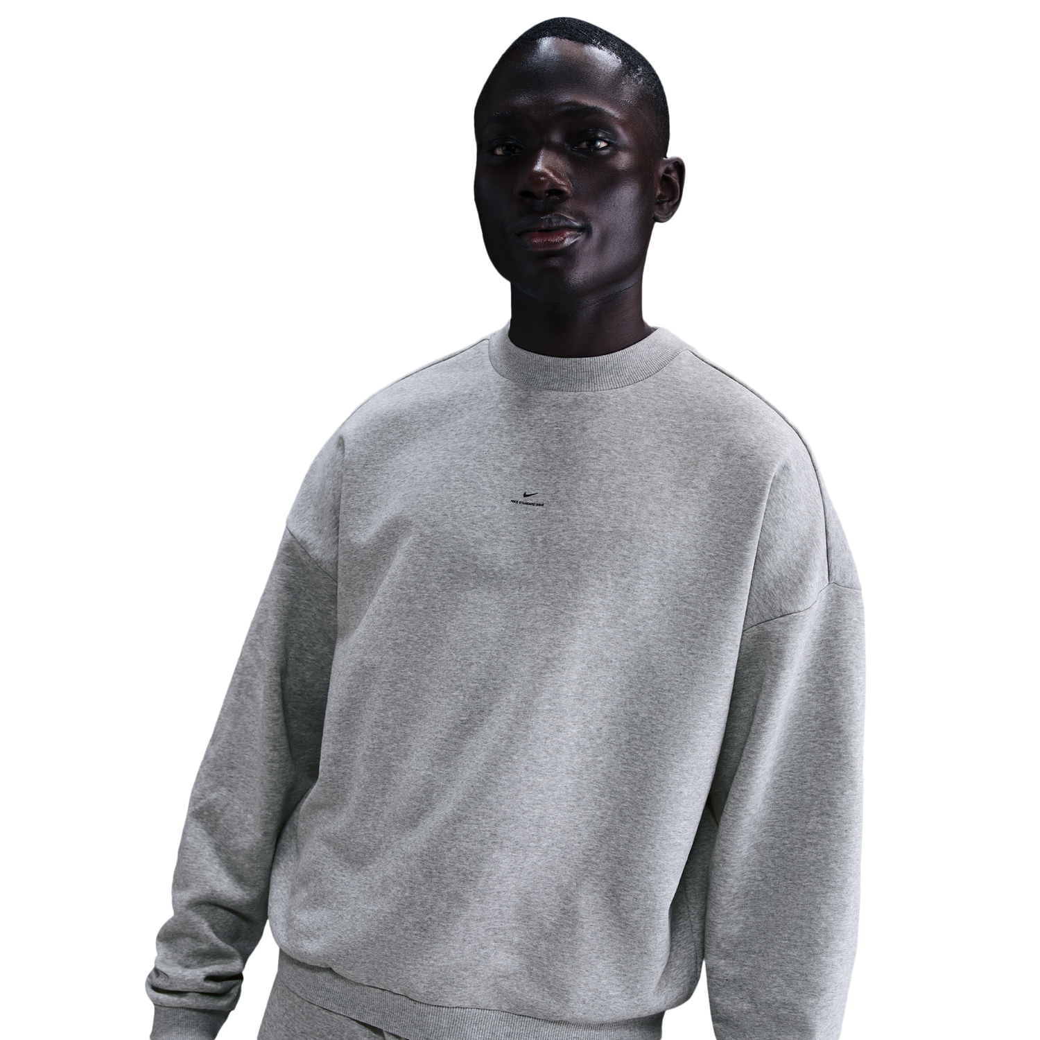 Nike TF SI Brush Crew - Men's - Dk Grey Heather/Black