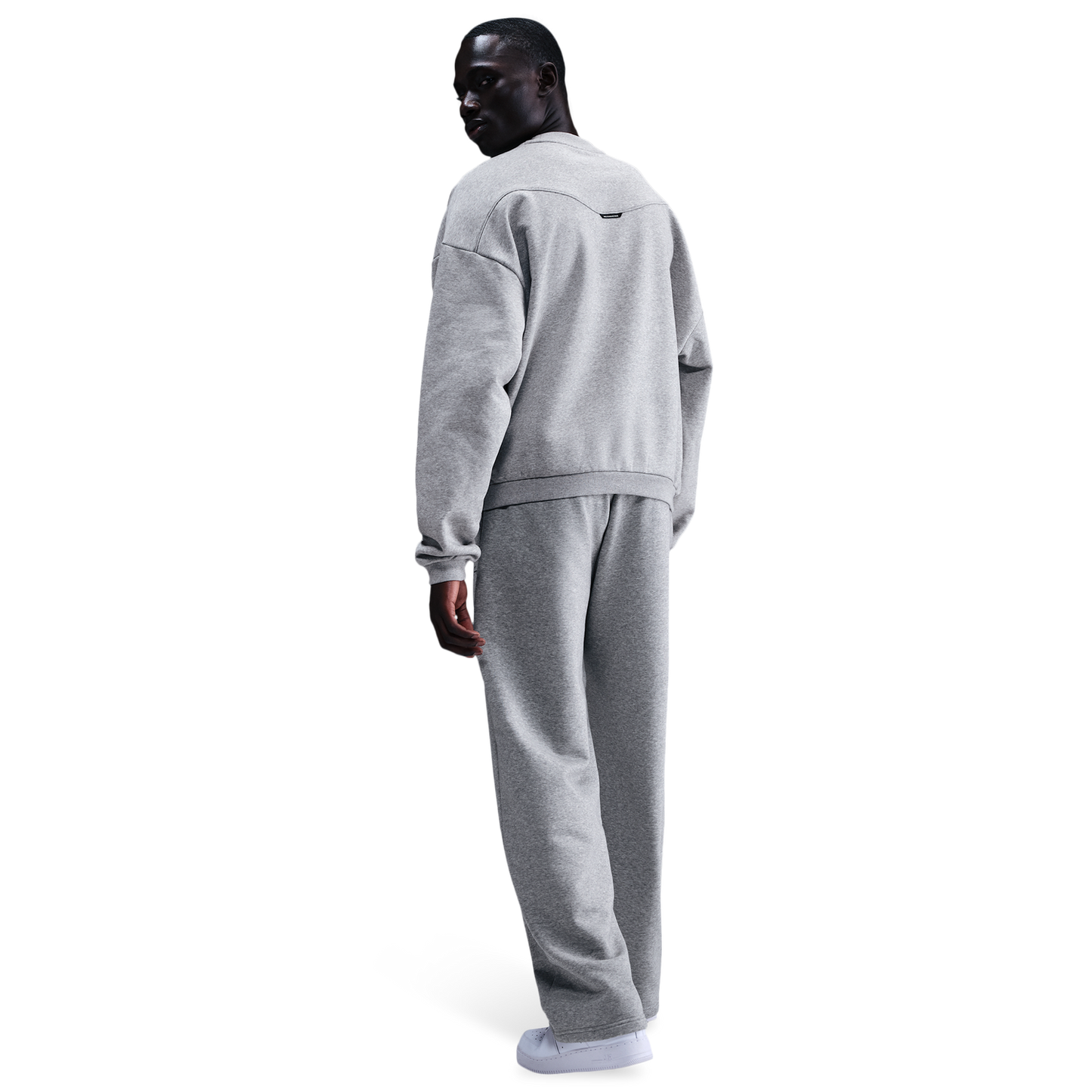 Nike TF SI Brush Crew - Men's - Dk Grey Heather/Black