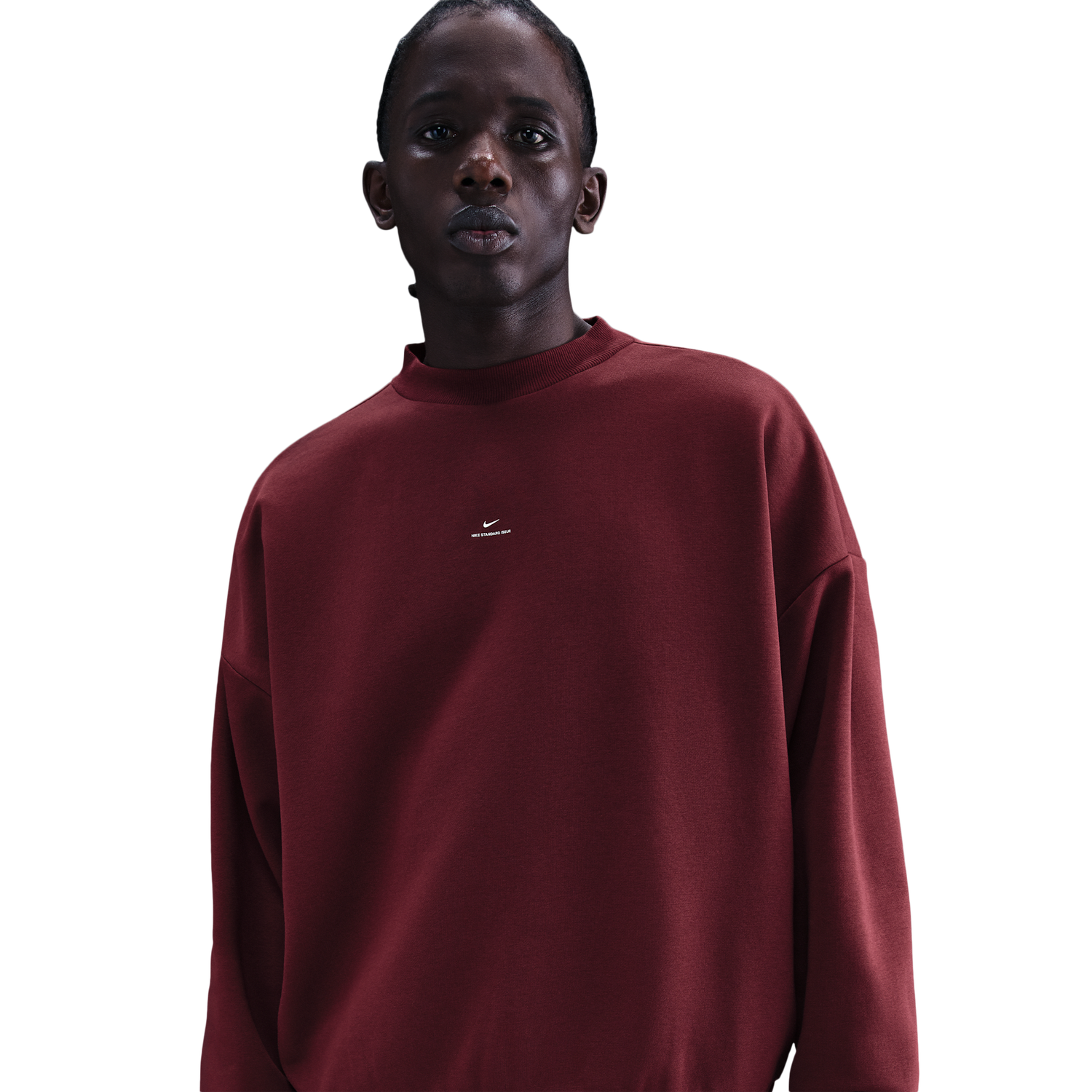 Nike TF SI Brush Crew - Men's - Dark Team Red/Pale Ivory