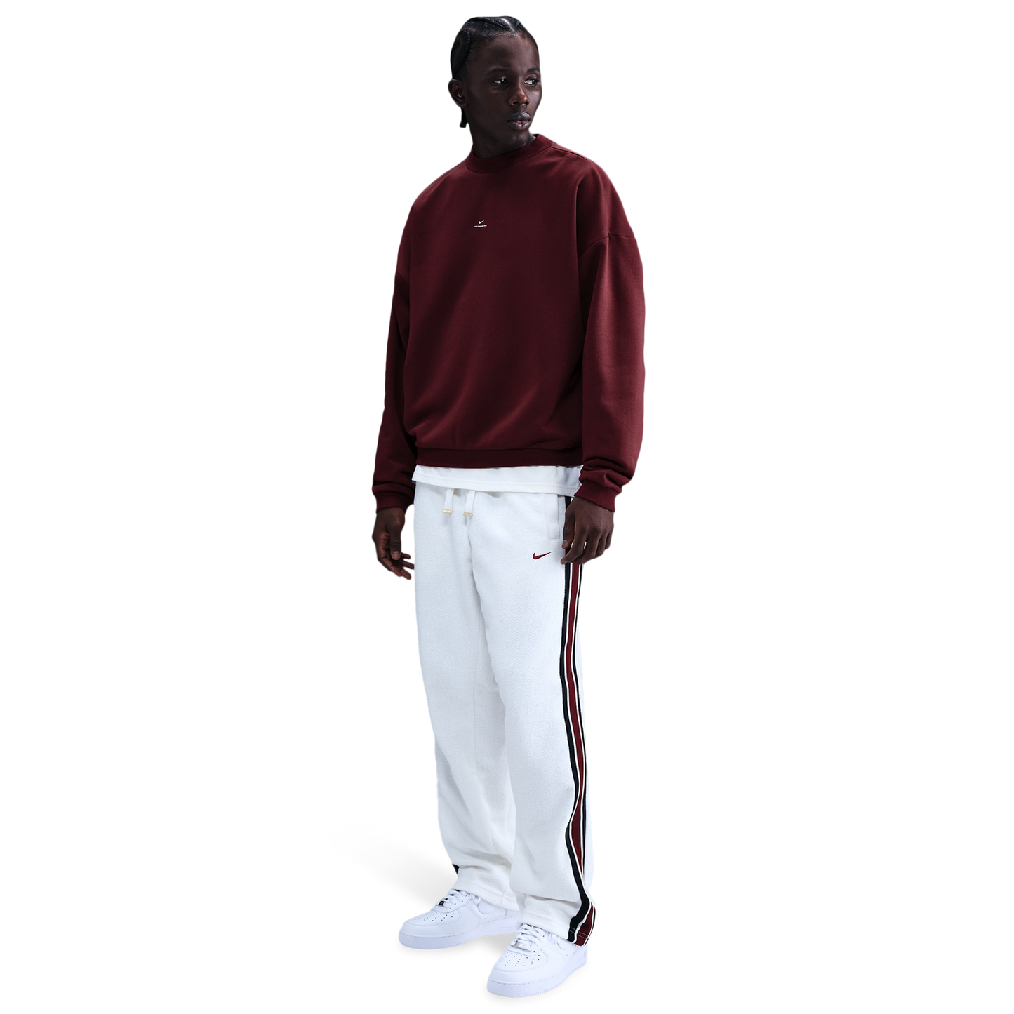 Nike TF SI Brush Crew - Men's - Dark Team Red/Pale Ivory