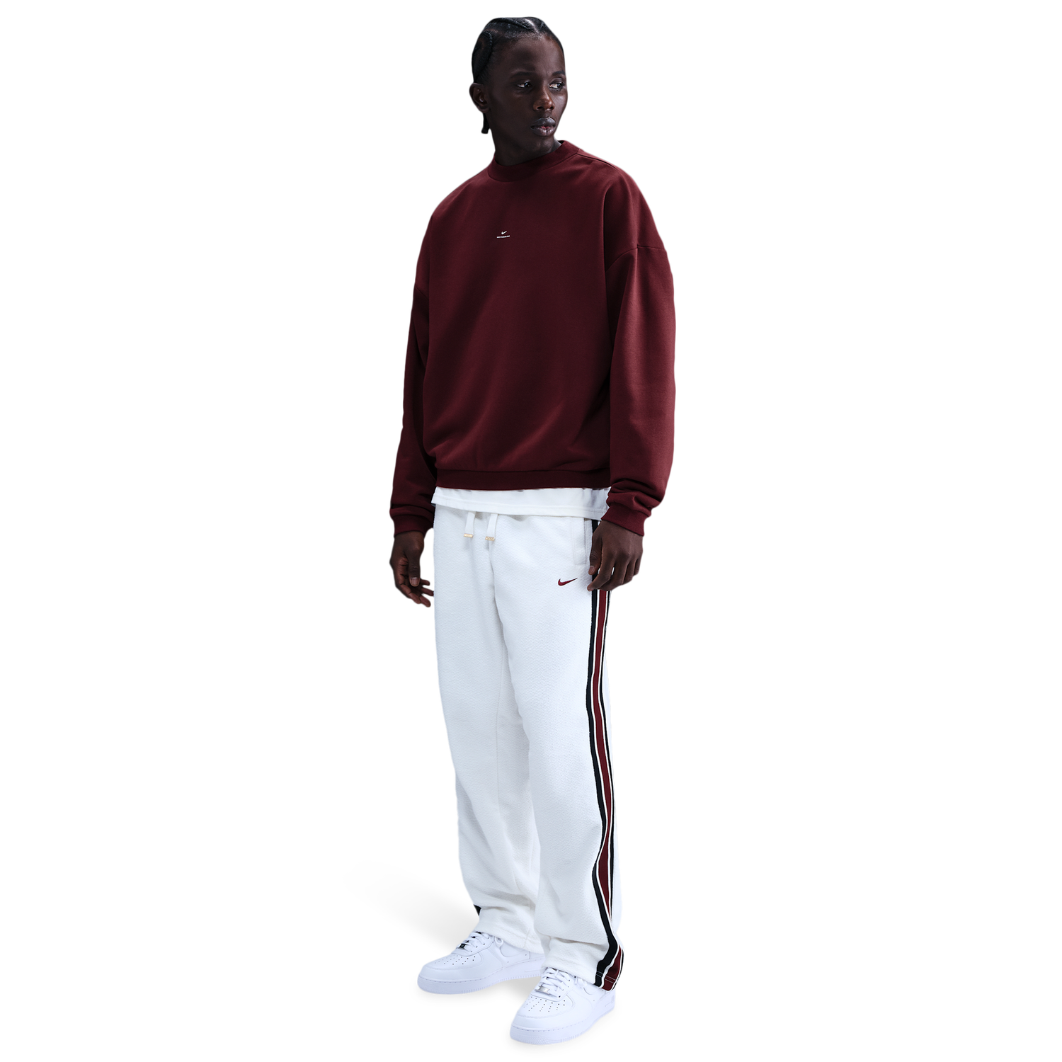 Nike TF SI Brush Crew - Men's - Dark Team Red/Pale Ivory