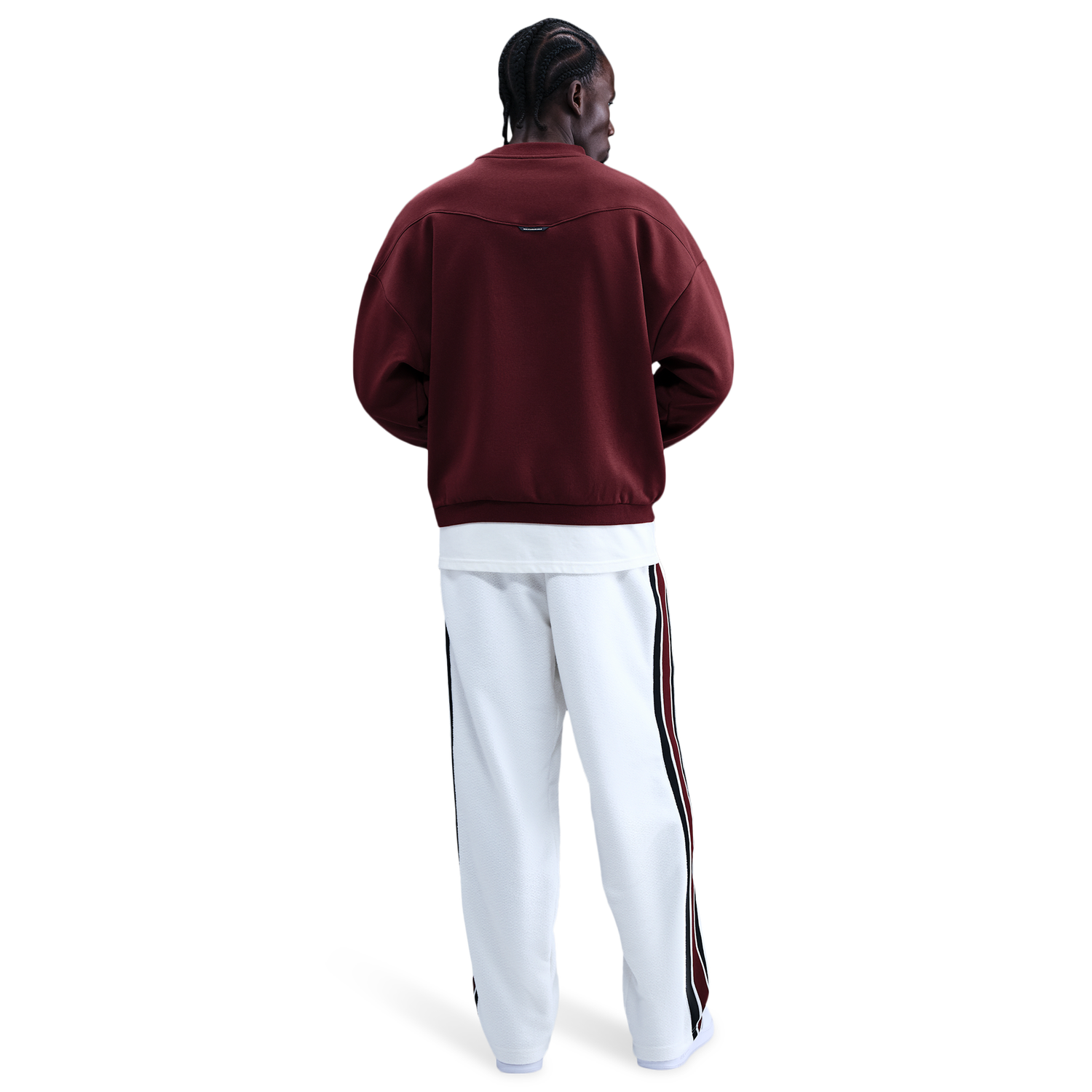 Nike TF SI Brush Crew - Men's - Dark Team Red/Pale Ivory