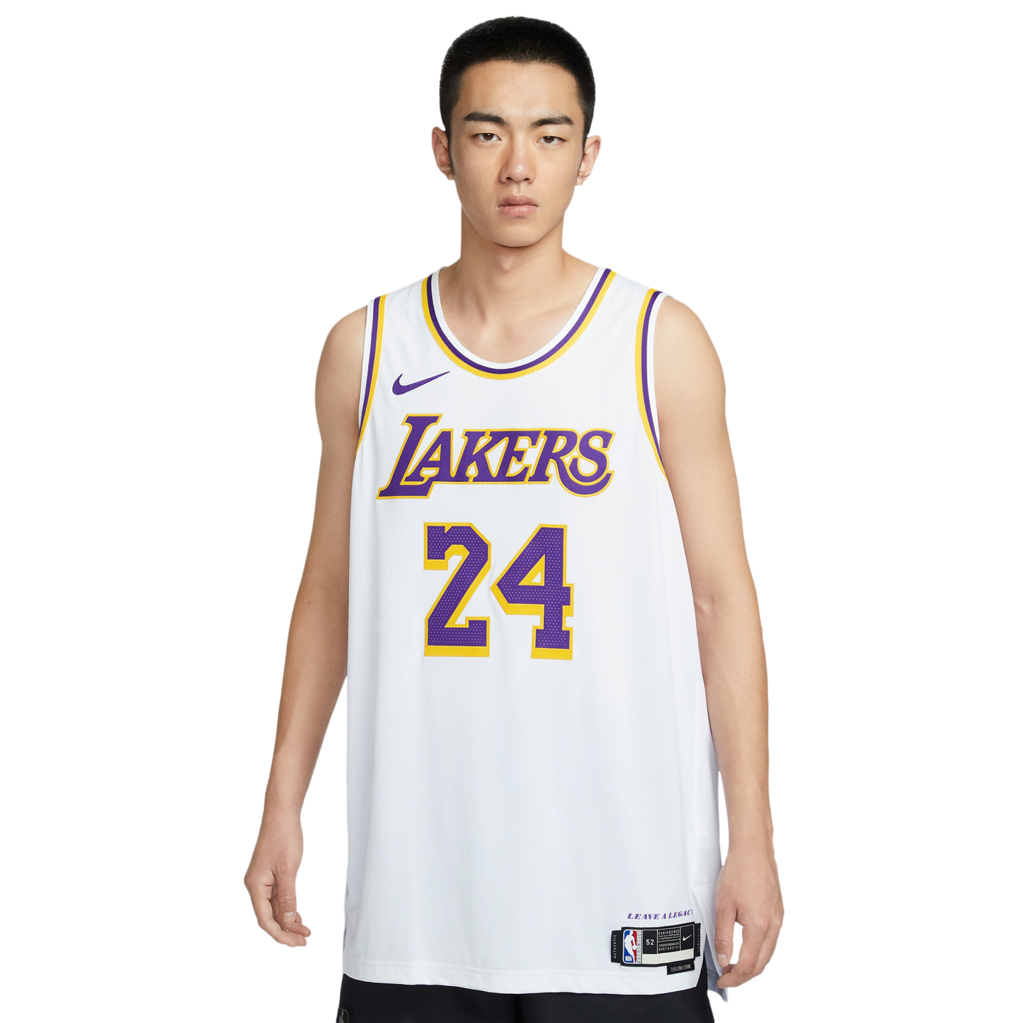 Nike Lakers Association Edition Jeresey - Men's - White/Yellow/Purple (M5911101)