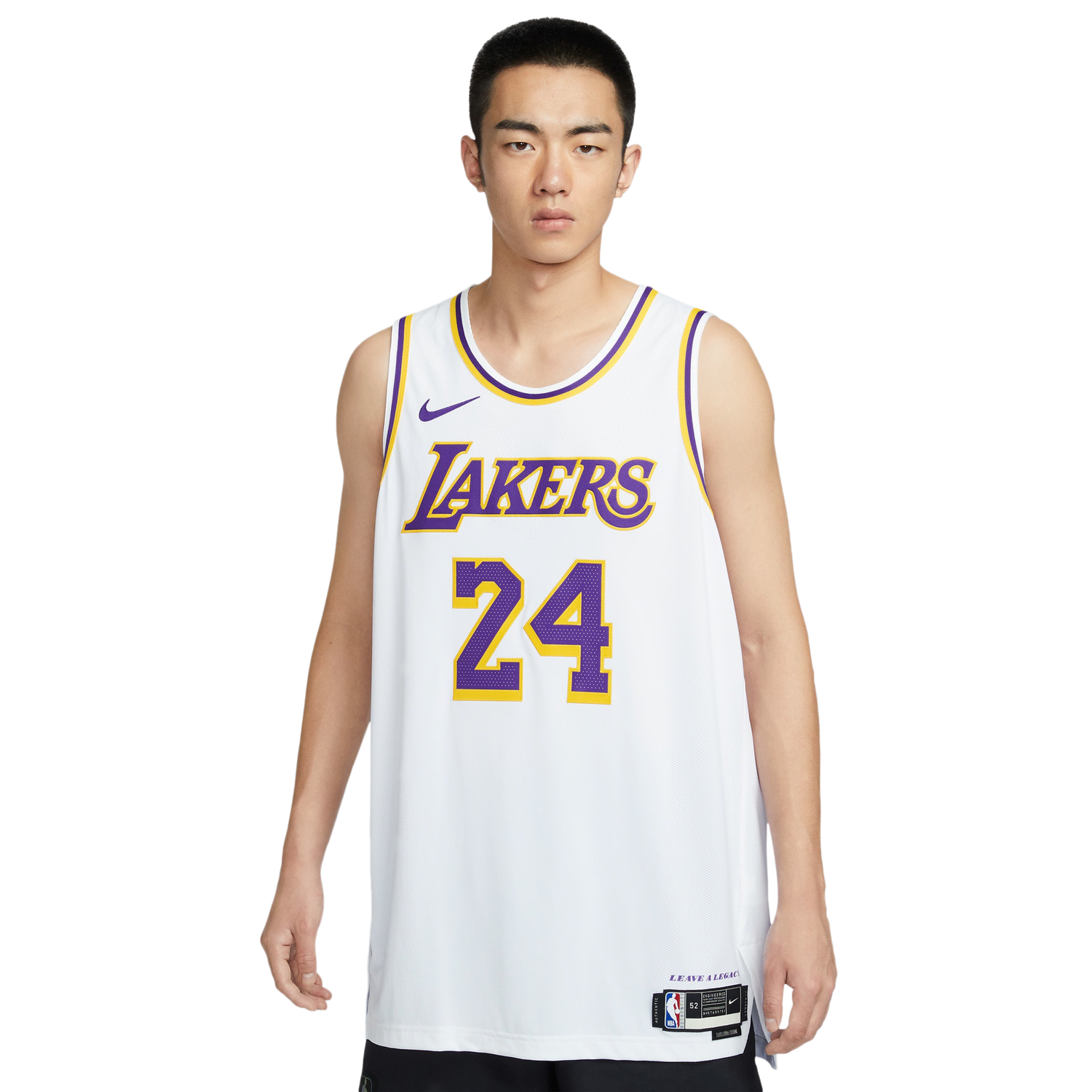 Nike Lakers Association Edition Jeresey - Men's - White/Yellow/Purple (M5911101)