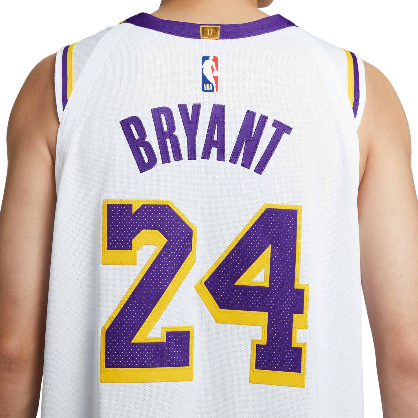 Nike Lakers Association Edition Jeresey - Men's - White/Yellow/Purple (M5911101)