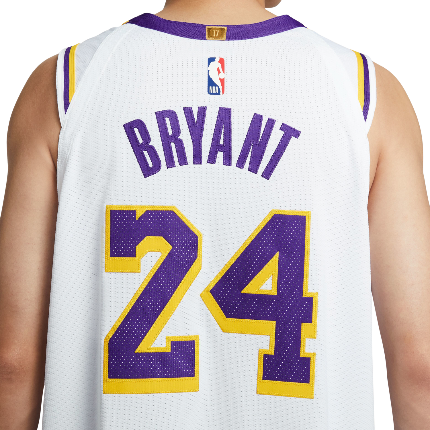Nike Lakers Association Edition Jeresey - Men's - White/Yellow/Purple (M5911101)