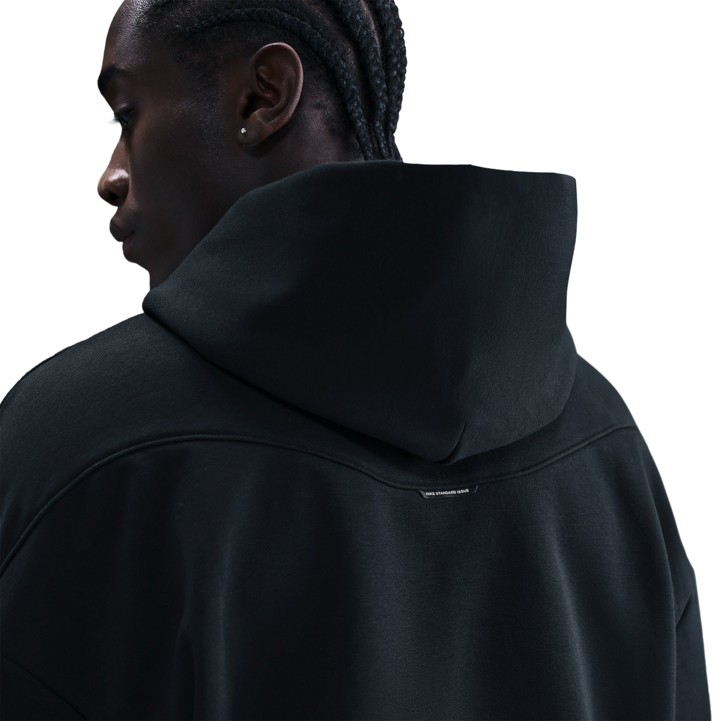 Nike Standard Issue Brushed Pullover Hoodie - Men's - Black/White
