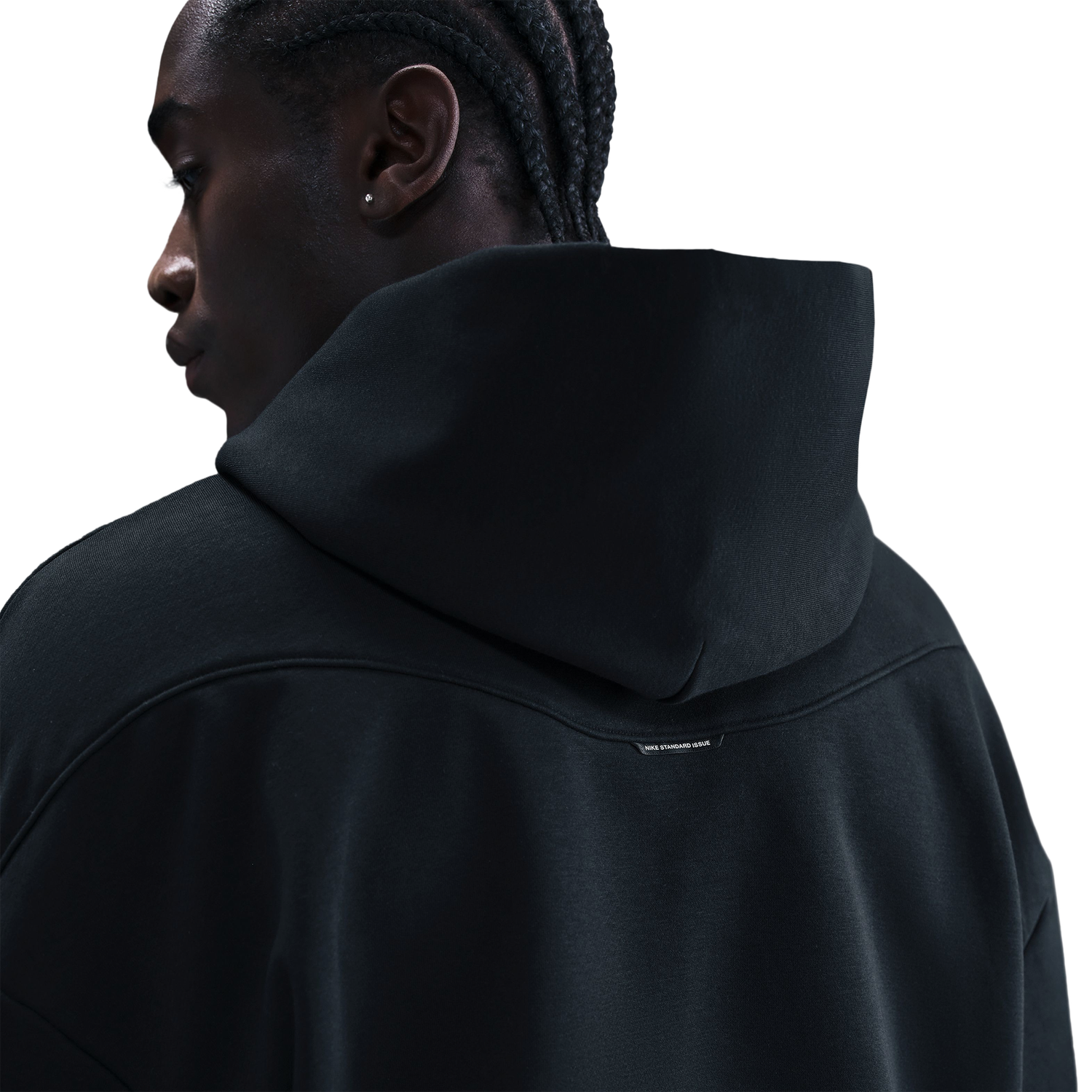 Nike Standard Issue Brushed Pullover Hoodie - Men's - Black/White