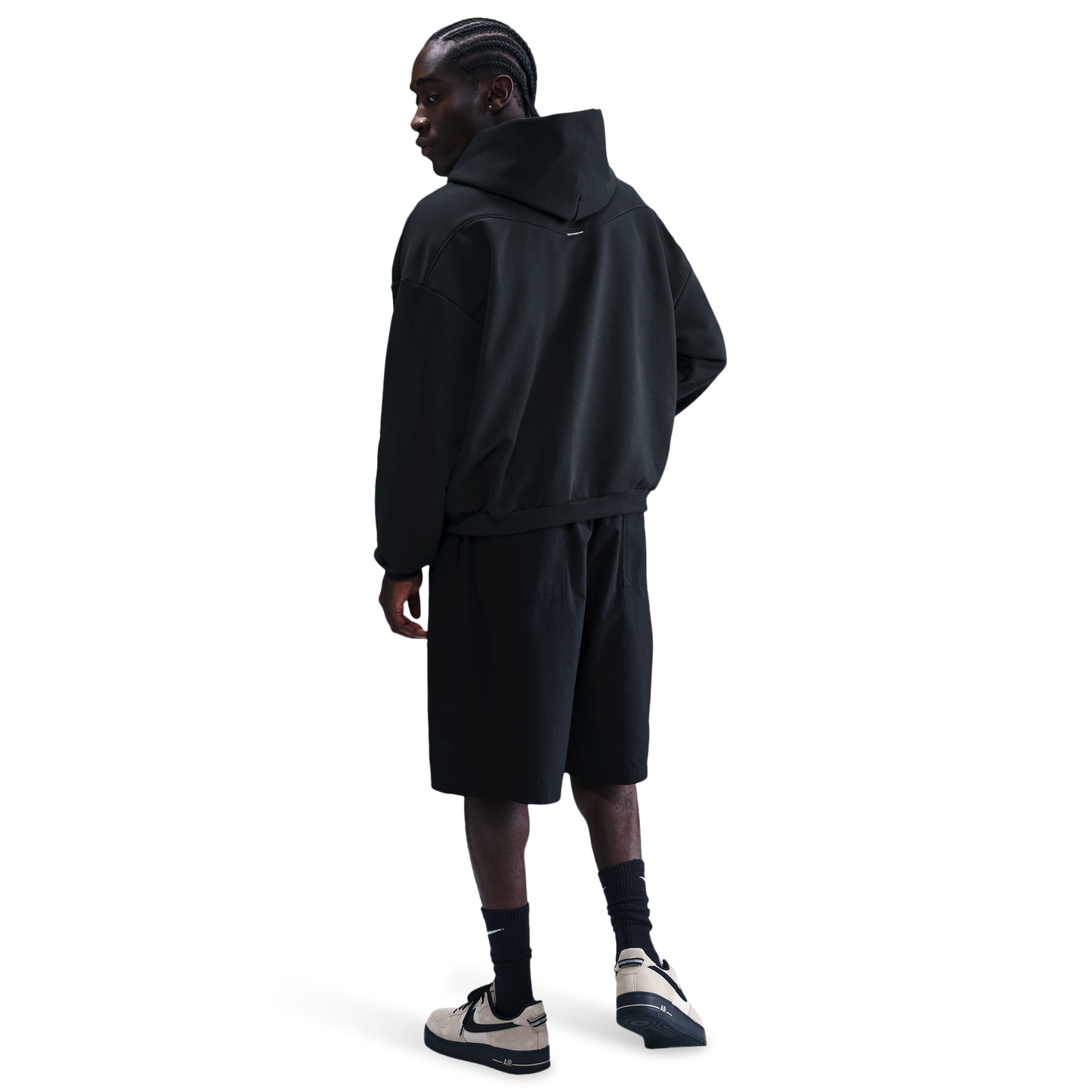 Nike Standard Issue Brushed Pullover Hoodie - Men's - Black/White