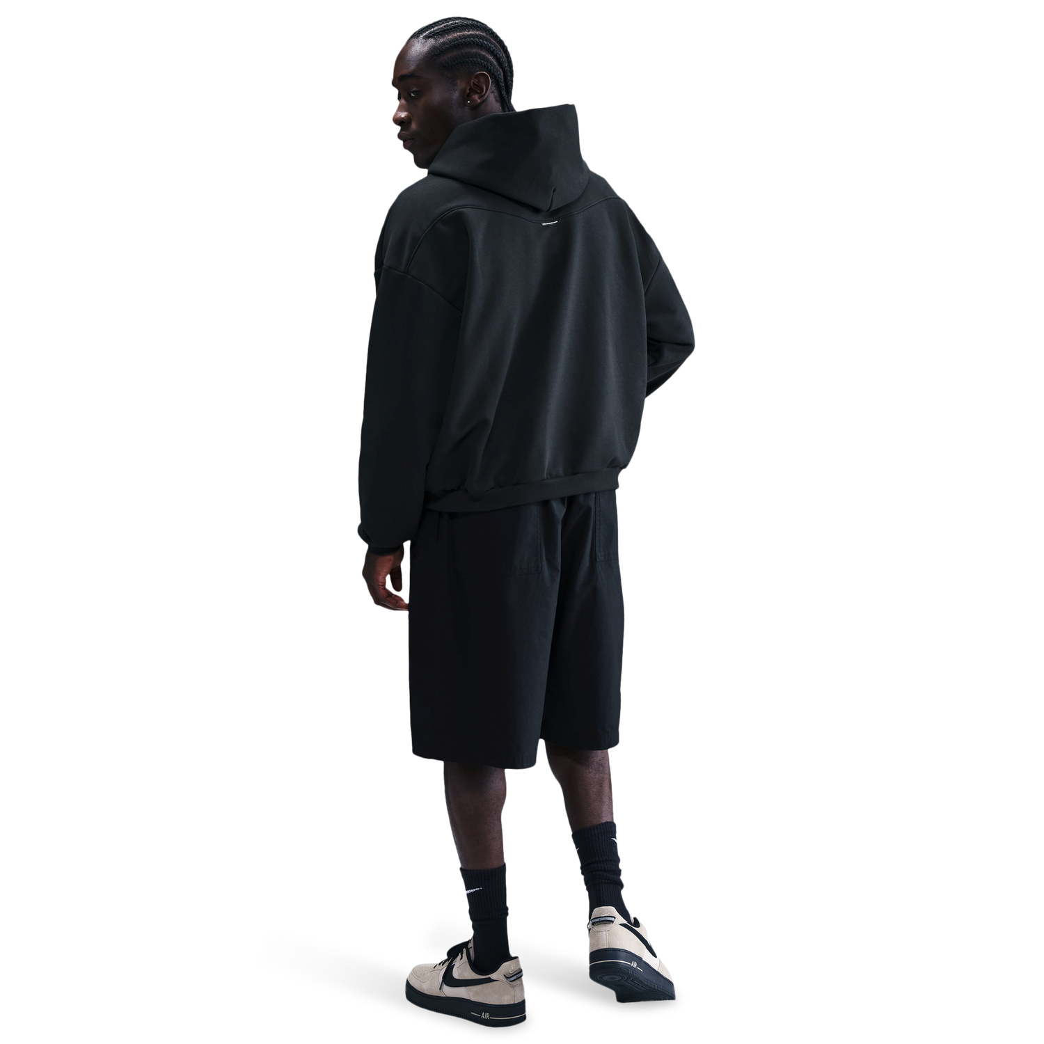 Nike Standard Issue Brushed Pullover Hoodie - Men's - Black/White