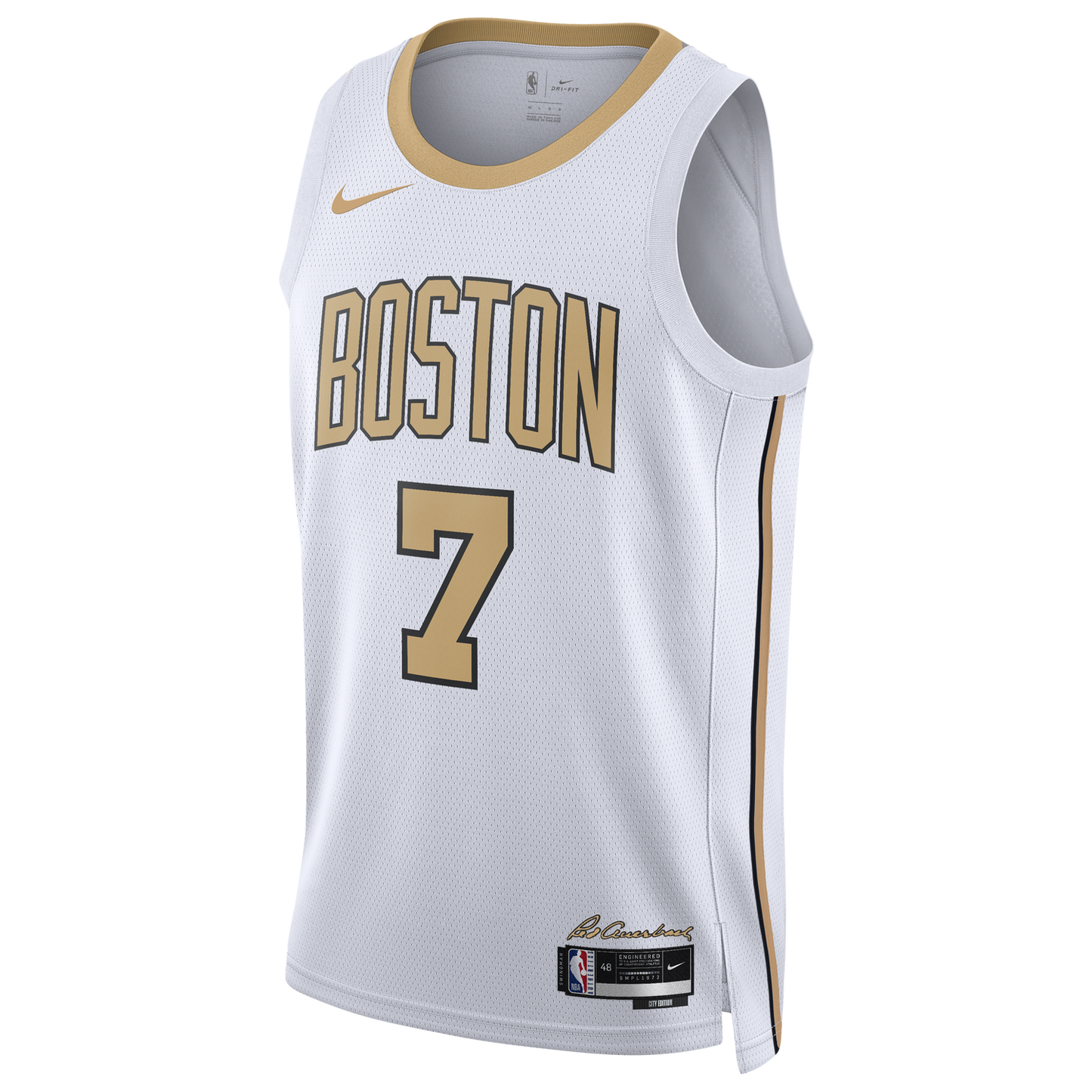 Nike Celtics Dri-FIT Swingman City Edition Jersey - Men's - White/Multi (M5974105)