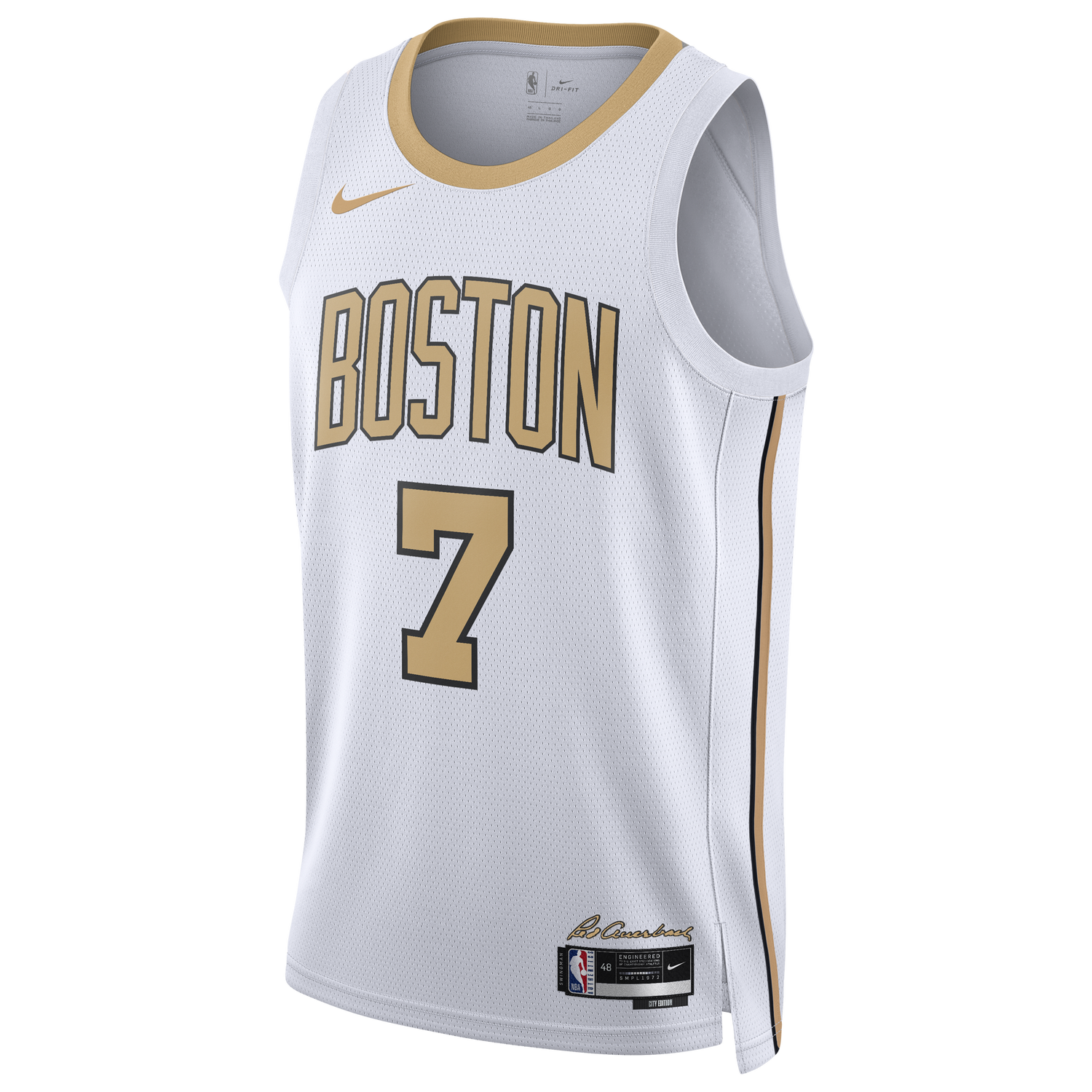 Nike Celtics Dri-FIT Swingman City Edition Jersey - Men's - White/Multi (M5974105)