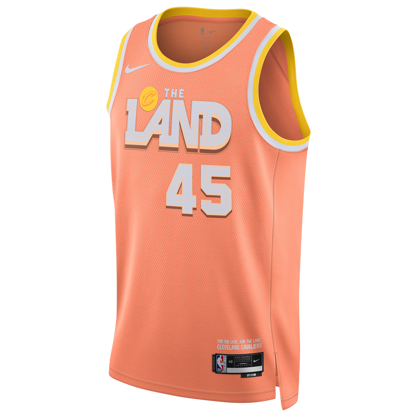 Nike Cavaliers Dri-FIT Swingman City Edition Jersey - Men's - Orange/Multi
