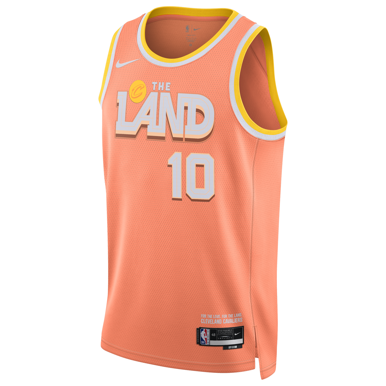 Nike Cavaliers Dri-FIT Swingman City Edition Jersey - Men's - Orange/Multi (M5977838)