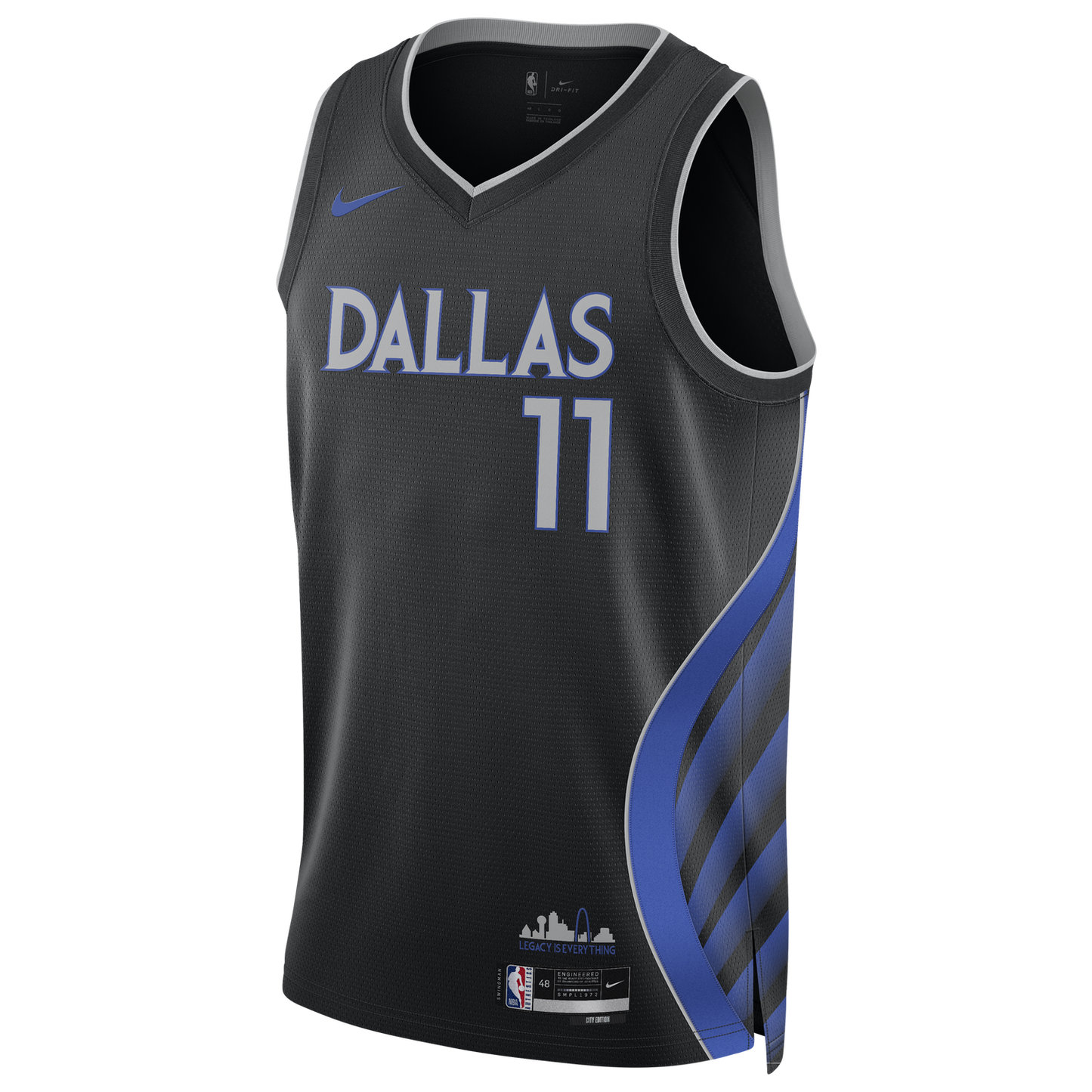 Nike Mavericks Dri-FIT Swingman City Edition Jersey - Men's - Multi/Black