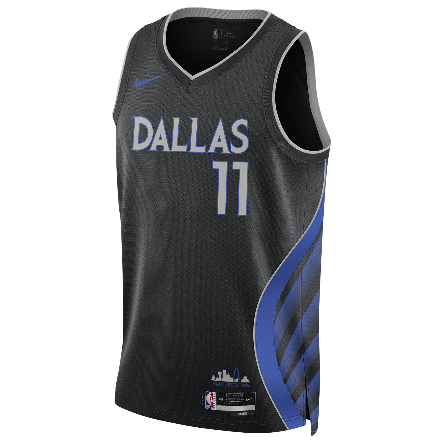 Nike Mavericks Dri-FIT Swingman City Edition Jersey - Men's - Multi/Black