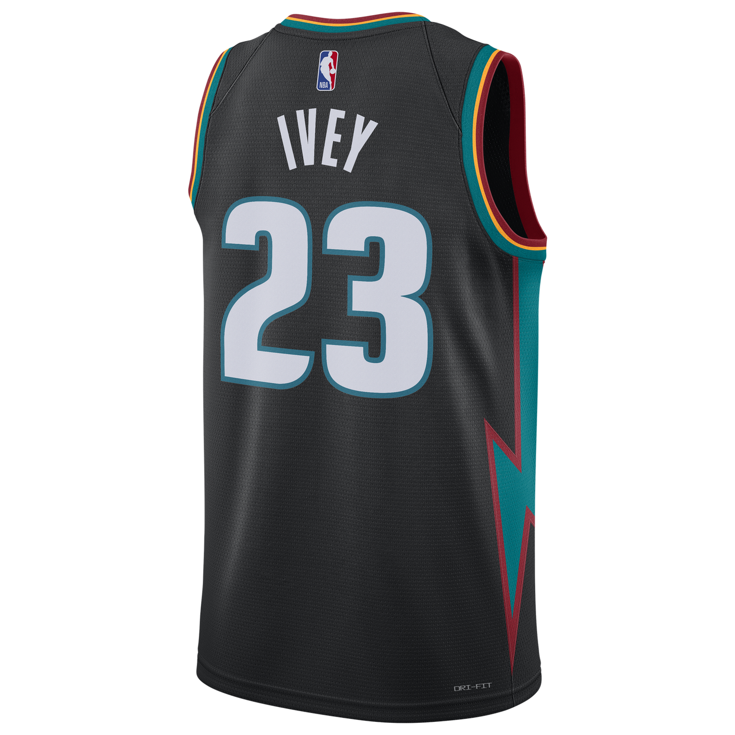 Nike Pistons Dri-FIT Swingman City Edition Jersey - Men's - Grey/Multi