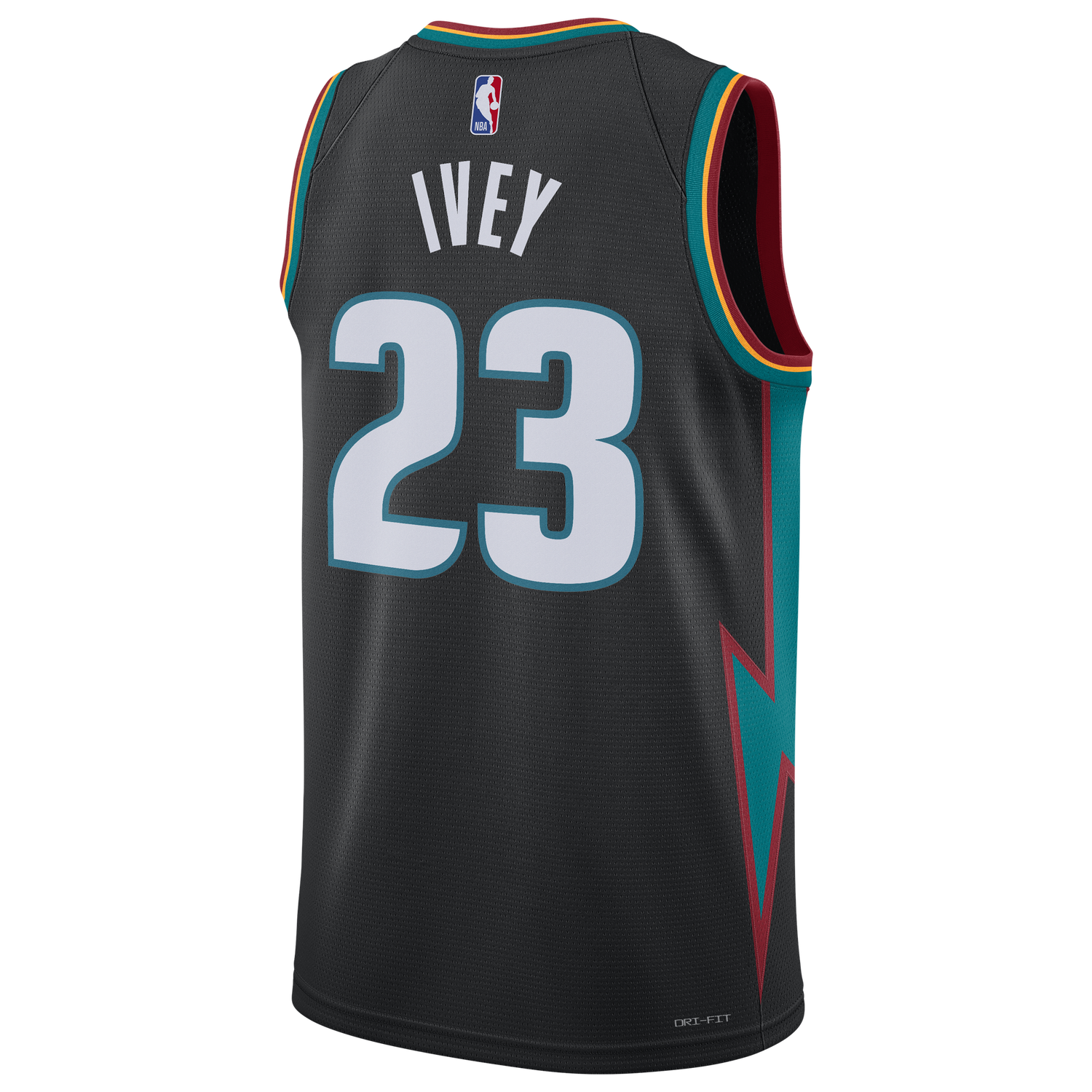 Nike Pistons Dri-FIT Swingman City Edition Jersey - Men's - Grey/Multi