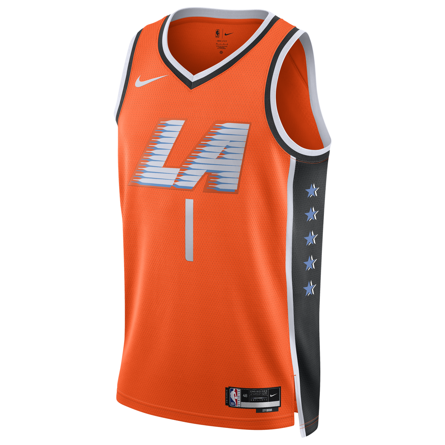 Nike Clippers Dri-FIT Swingman City Edition Jersey - Men's - Orange/Multi