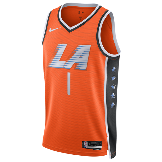 Nike Clippers Dri-FIT Swingman City Edition Jersey - Men's - Orange/Multi