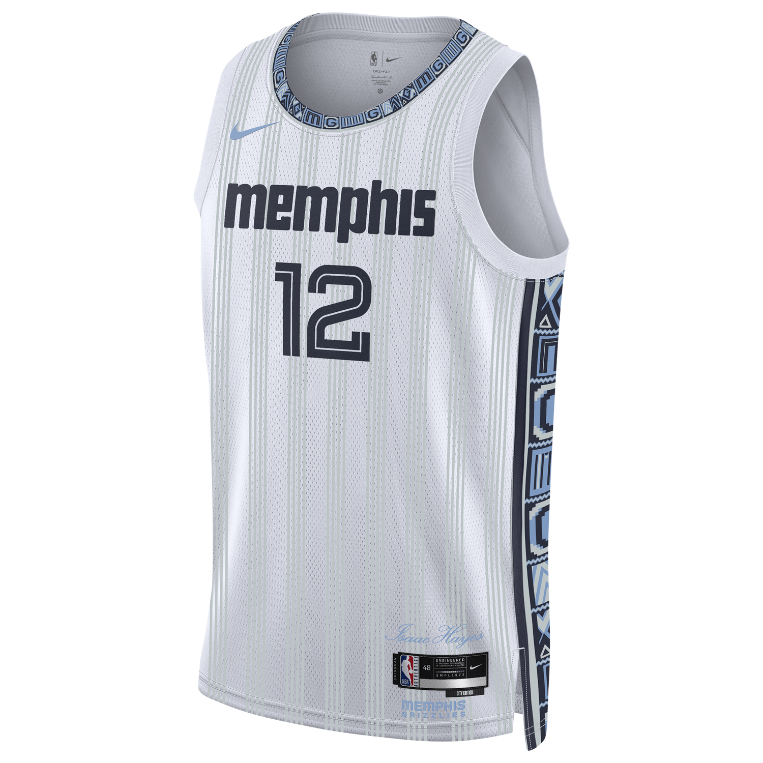 Nike Grizzlies Dri-FIT Swingman City Edition Jersey - Men's - White/Multi