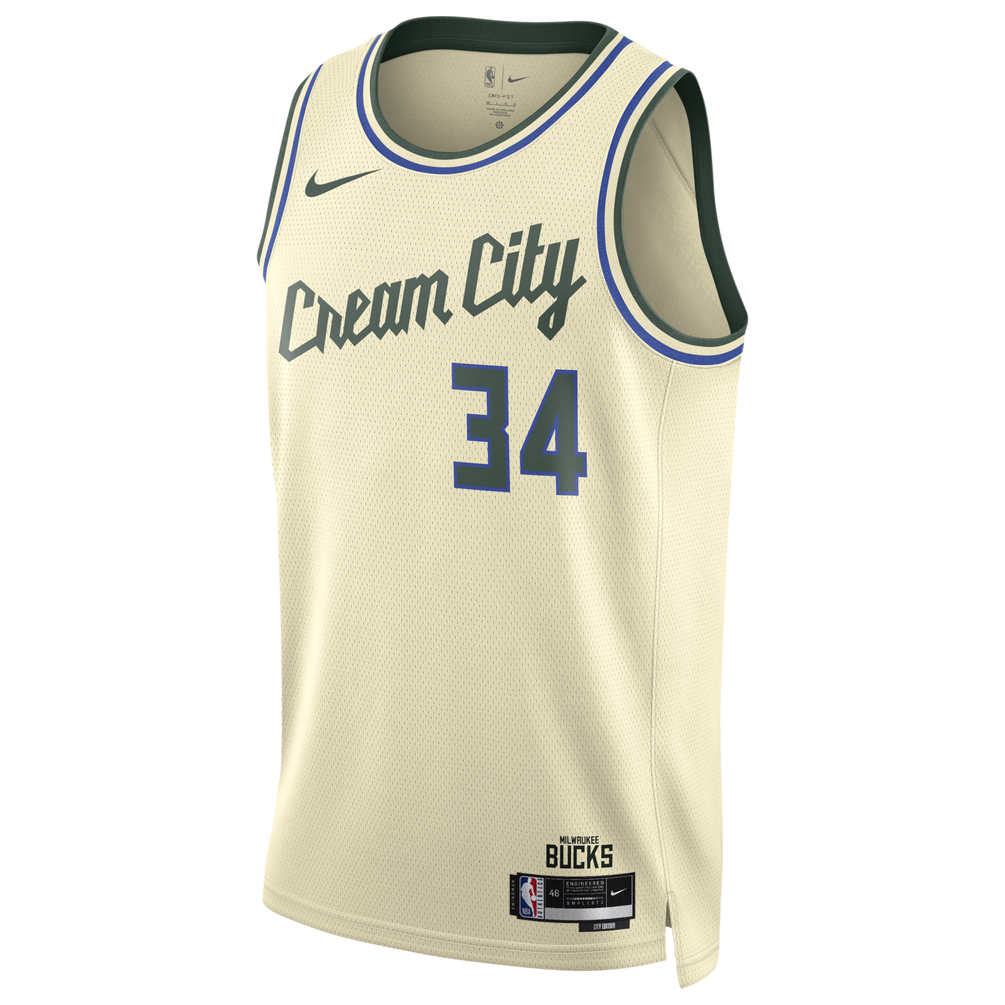 Nike Bucks Dri-FIT Swingman City Edition Jersey - Men's - Tan/Multi