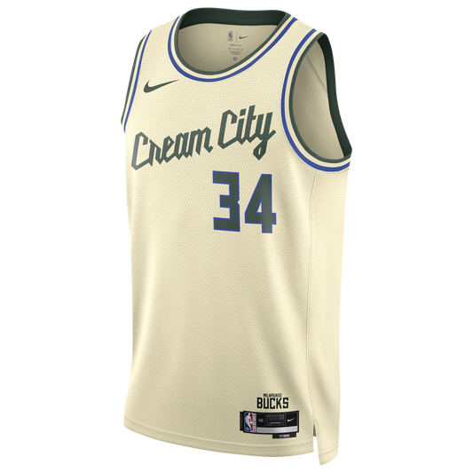 Nike Bucks Dri-FIT Swingman City Edition Jersey - Men's - Tan/Multi