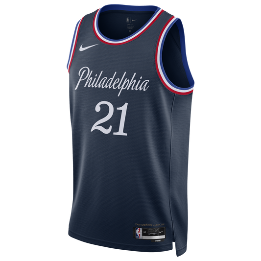 Nike 76ers Dri-FIT Swingman City Edition Jersey - Men's - Multi/Navy