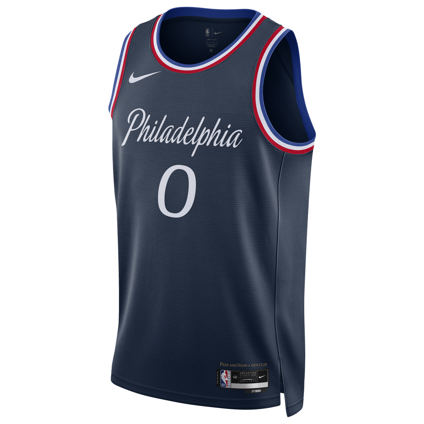 Nike 76ers Dri-FIT Swingman City Edition Jersey - Men's - Multi/Navy (M5992421)